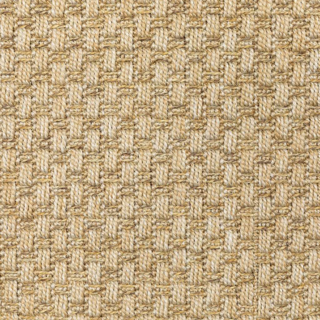 8' X 8' Beige Indoor Outdoor Area Rug - Image 9