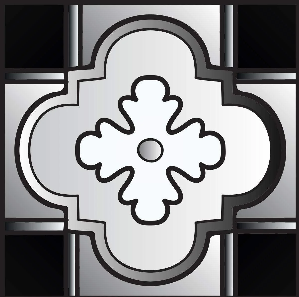 8" X 8" Black White And Gray Mosaic Peel And Stick Removable Tiles - Image 4