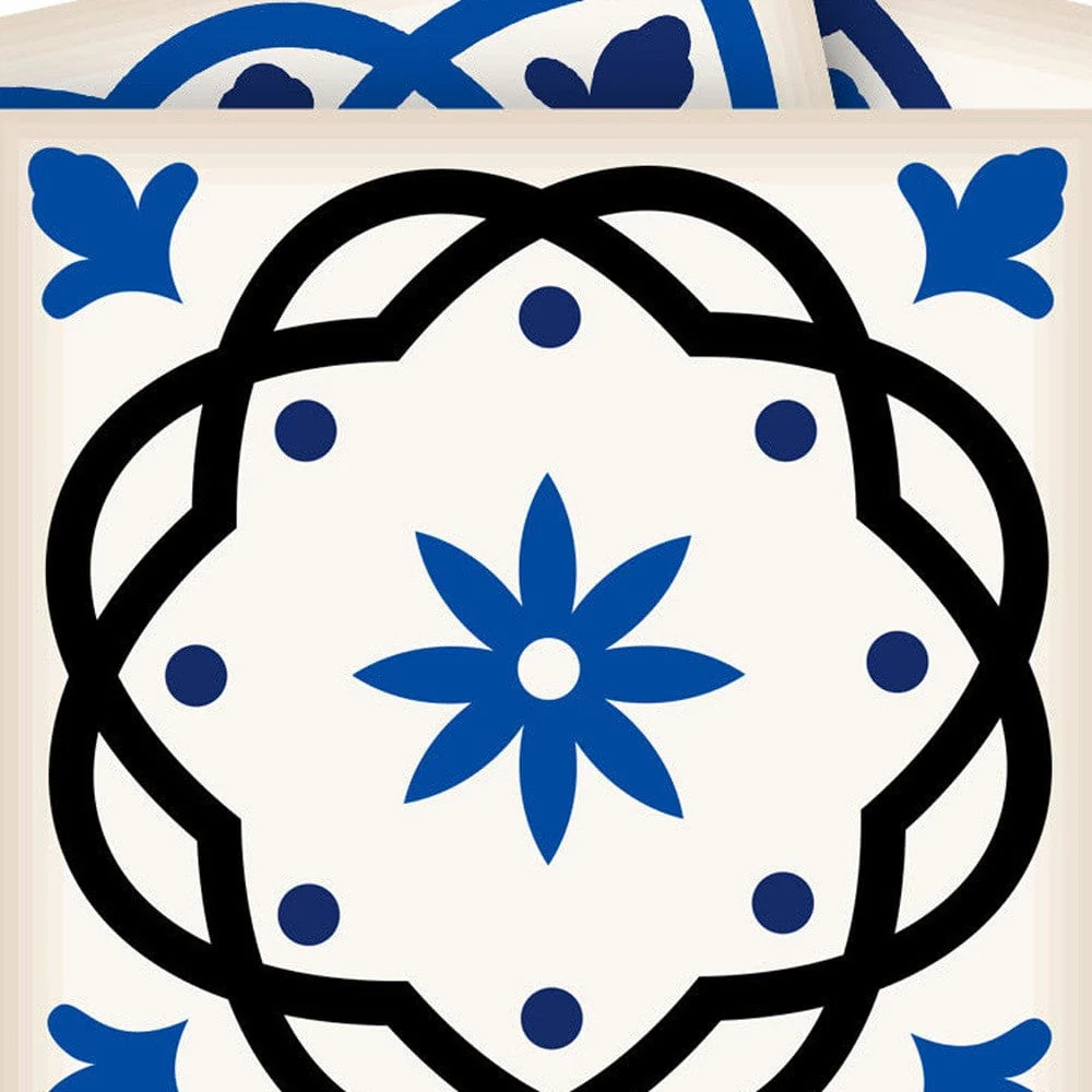8" x 8" Blue and Aqua Pop Mosaic Peel and Stick Removable Tiles - Image 5