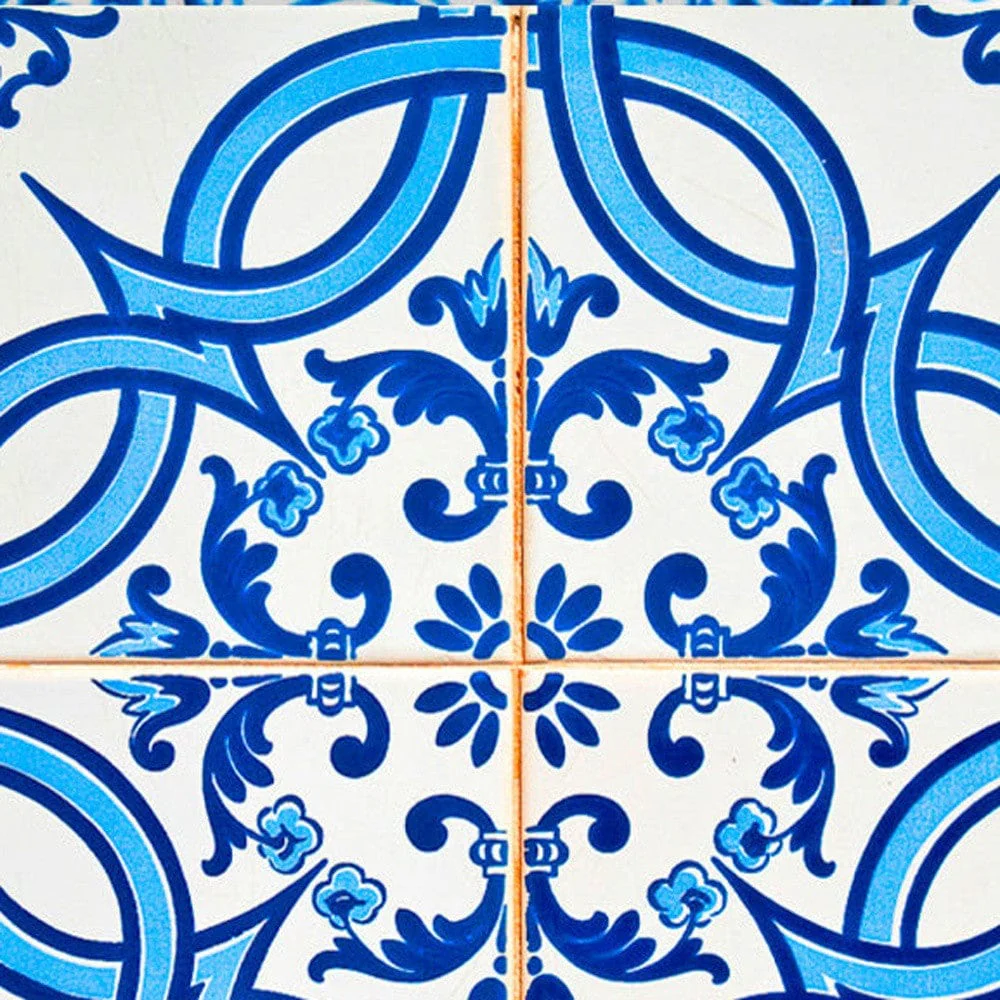 8" X 8" Blue and White Medi Peel And Stick Tiles - Image 3