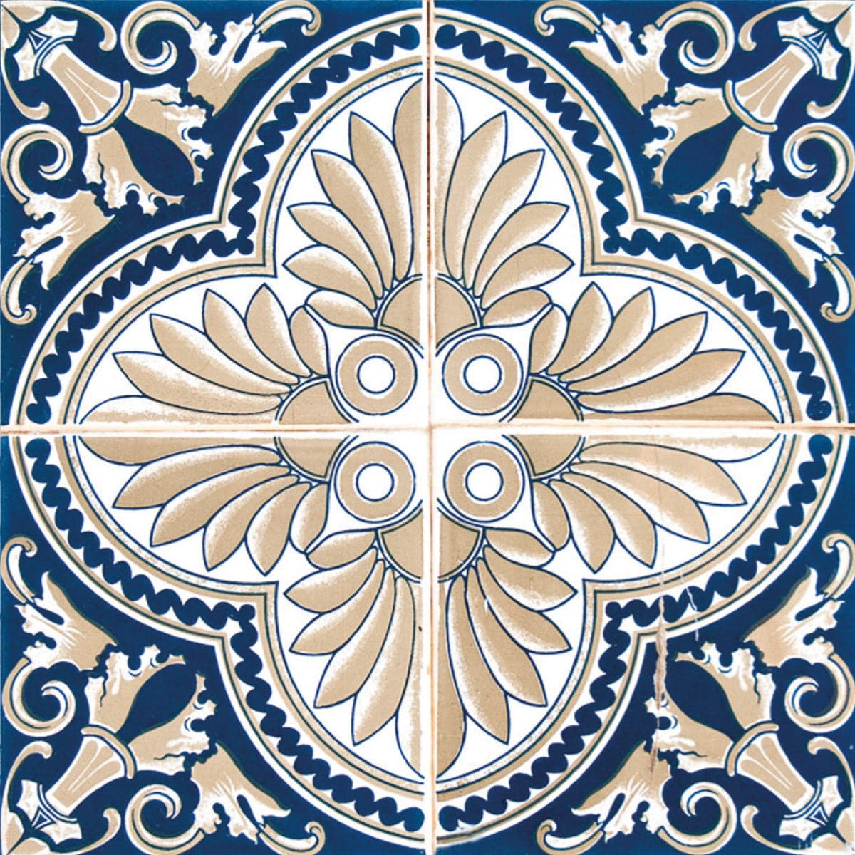 8" X 8" Blue Taupe Tobi Peel And Stick Tiles - Image 3