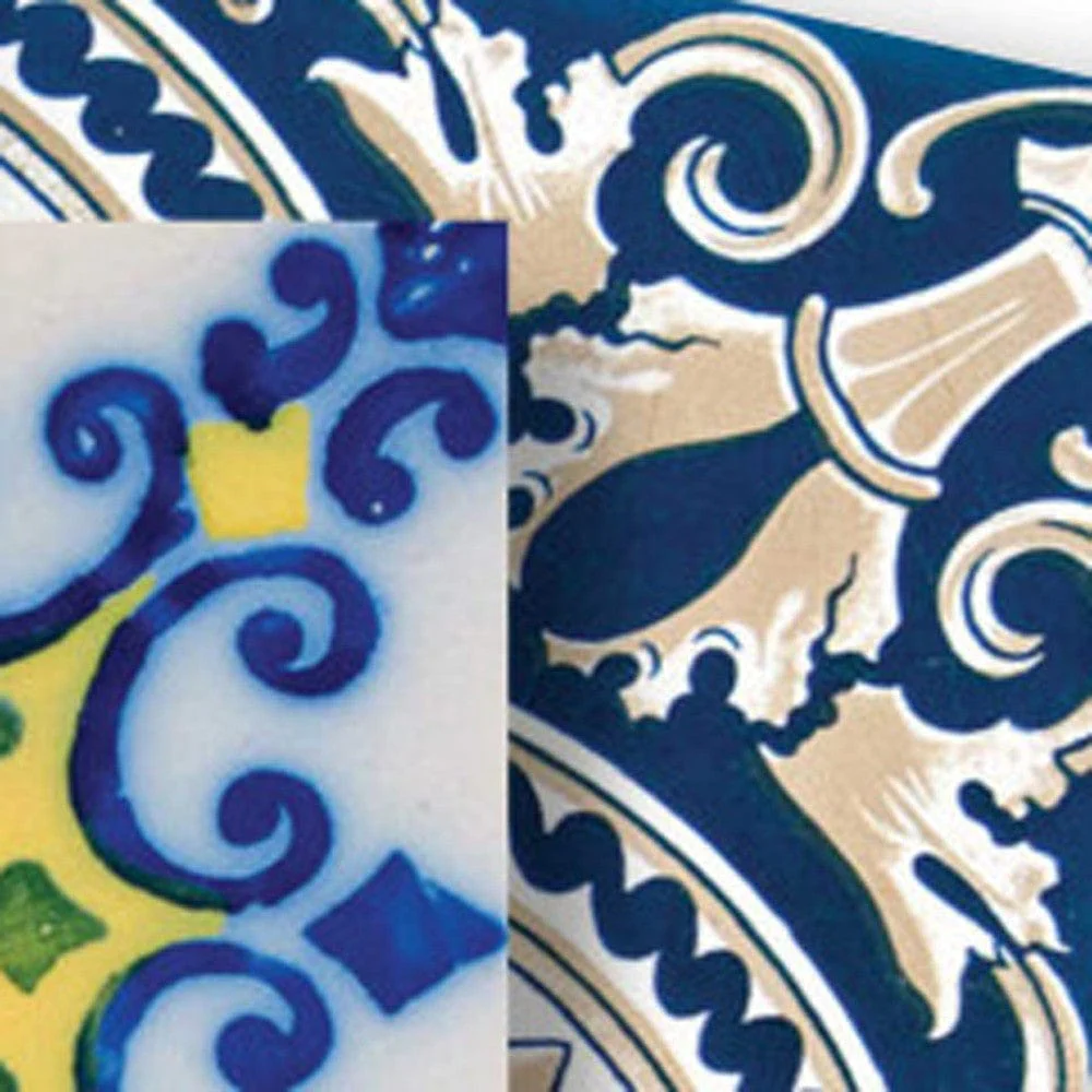 8" X 8" Blue Yellow Julia Peel and Stick Tiles - Image 2