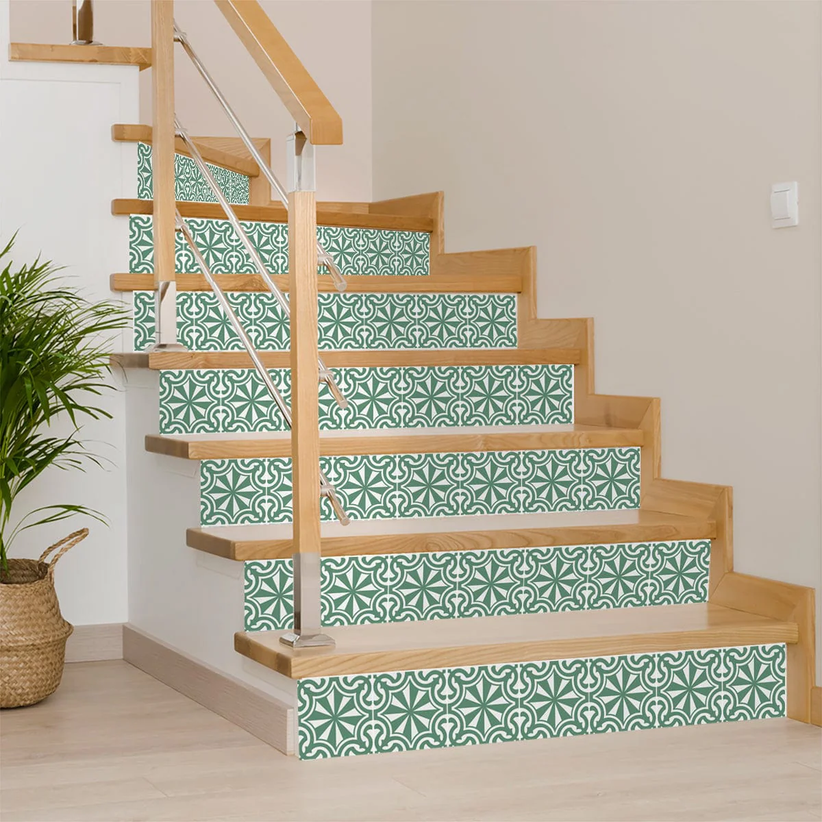 8" X 8" Glenda Sage  Removable Peel and Stick Tiles - Image 4