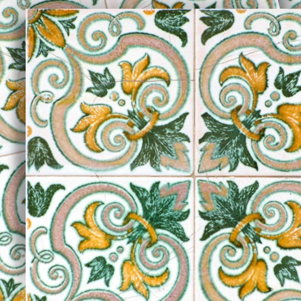 8" X 8" Green Yellow Melo Peel and Stick Tiles - Image 3