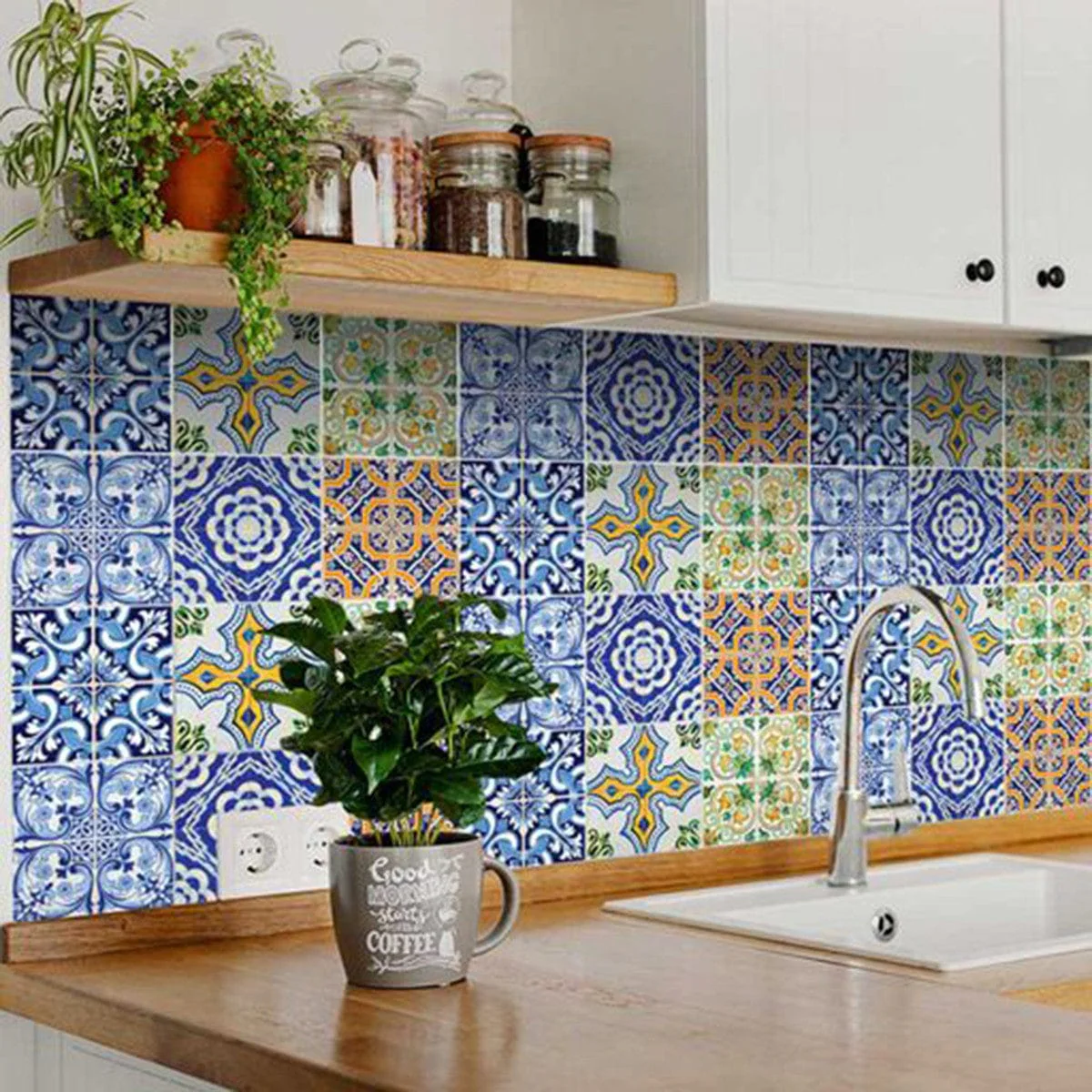 8" X 8" Lima Multi Mosaic Peel and Stick Tiles - Image 4