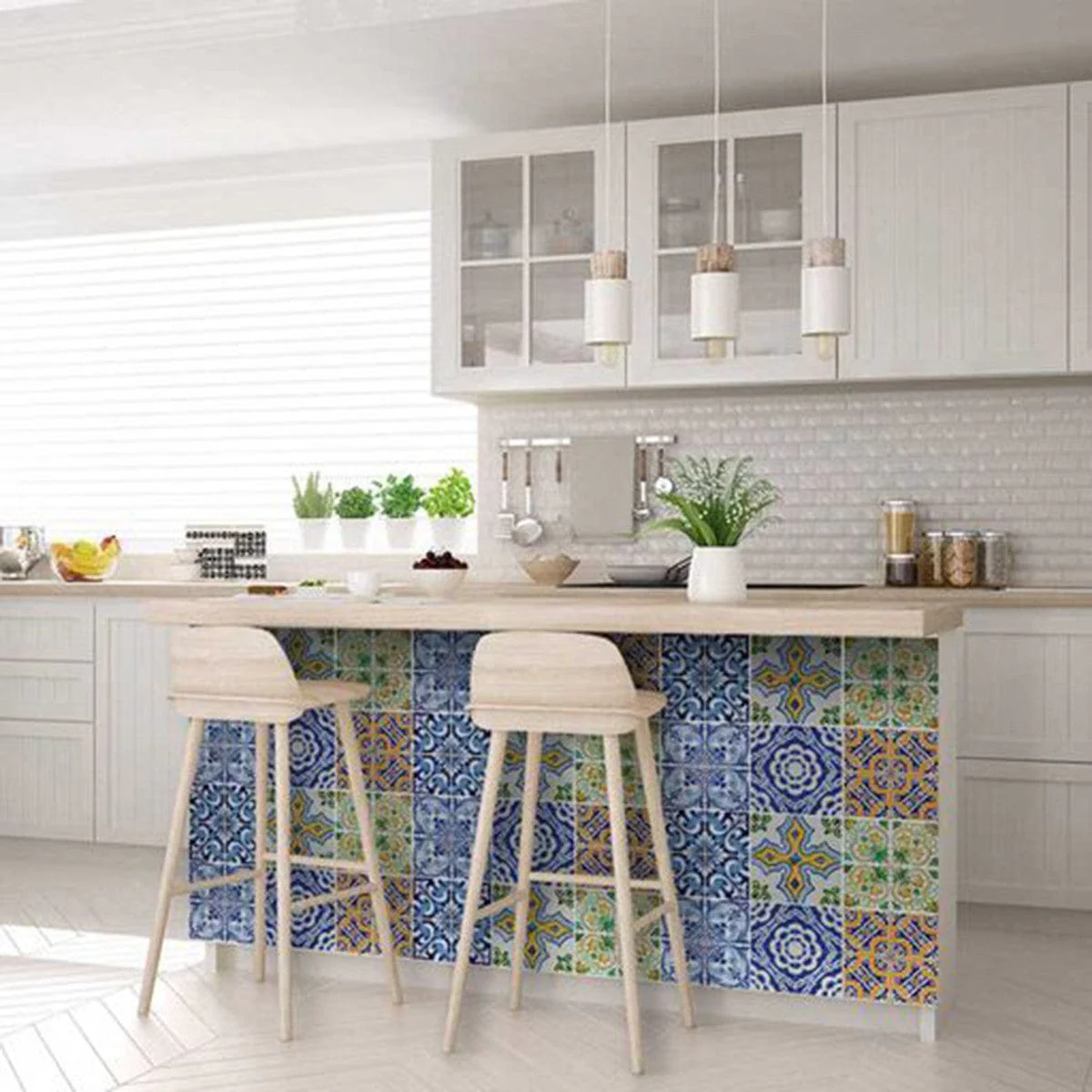 8" X 8" Lima Multi Mosaic Peel and Stick Tiles - Image 7