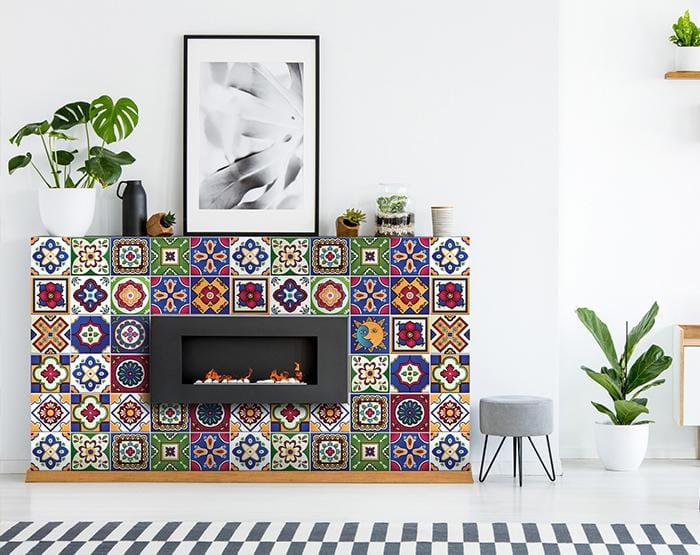 8" x 8" Mediterra Celestial Mosaic Peel and Stick Removable Tiles - Image 4