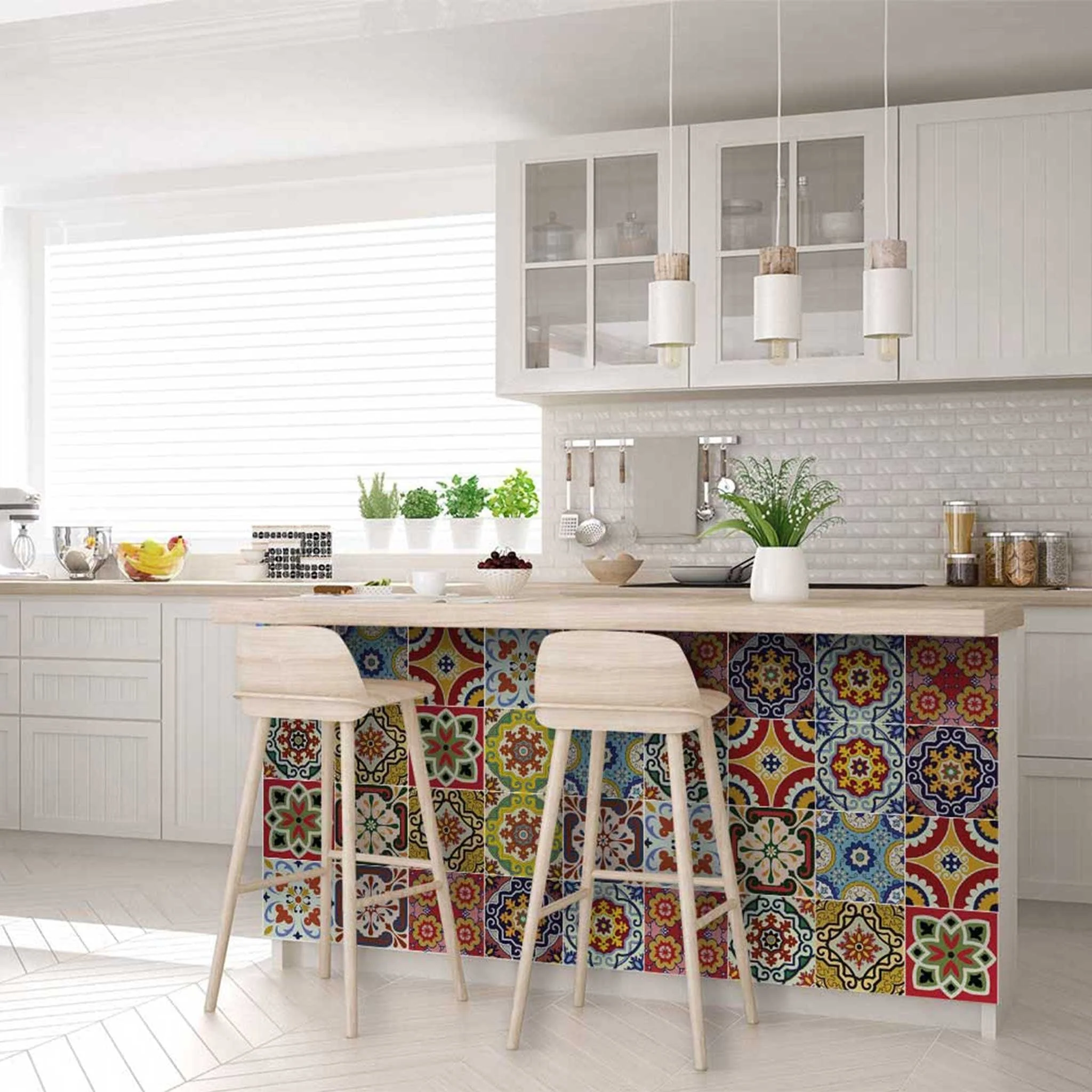 8" X 8" Mediterra Mosaic Peel and Stick Tiles - Image 8
