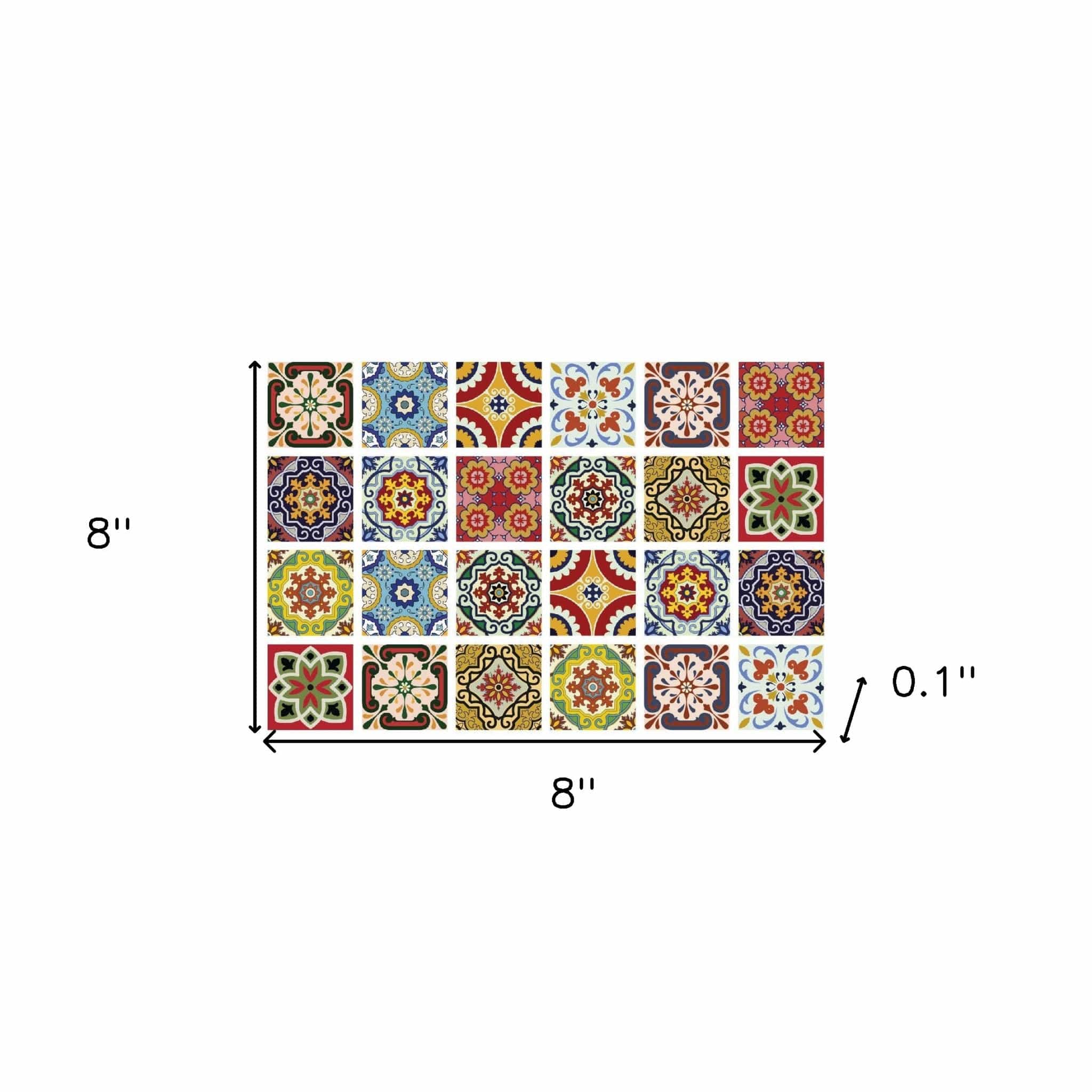 8" X 8" Mediterra Mosaic Peel and Stick Tiles - Image 9