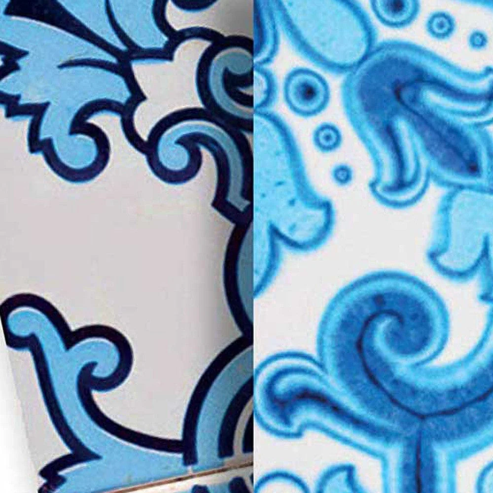 8" X 8" Mediterranean Blues Mosaic Peel and Stick Tiles - Image 2