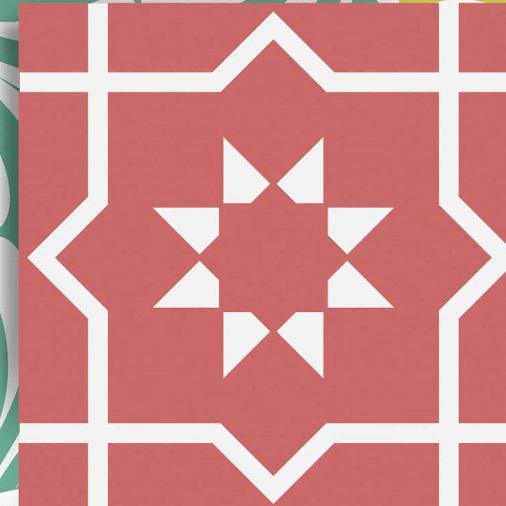 8" X 8" Muted Brights Mosaic Peel and Stick Removable Tiles - Image 4