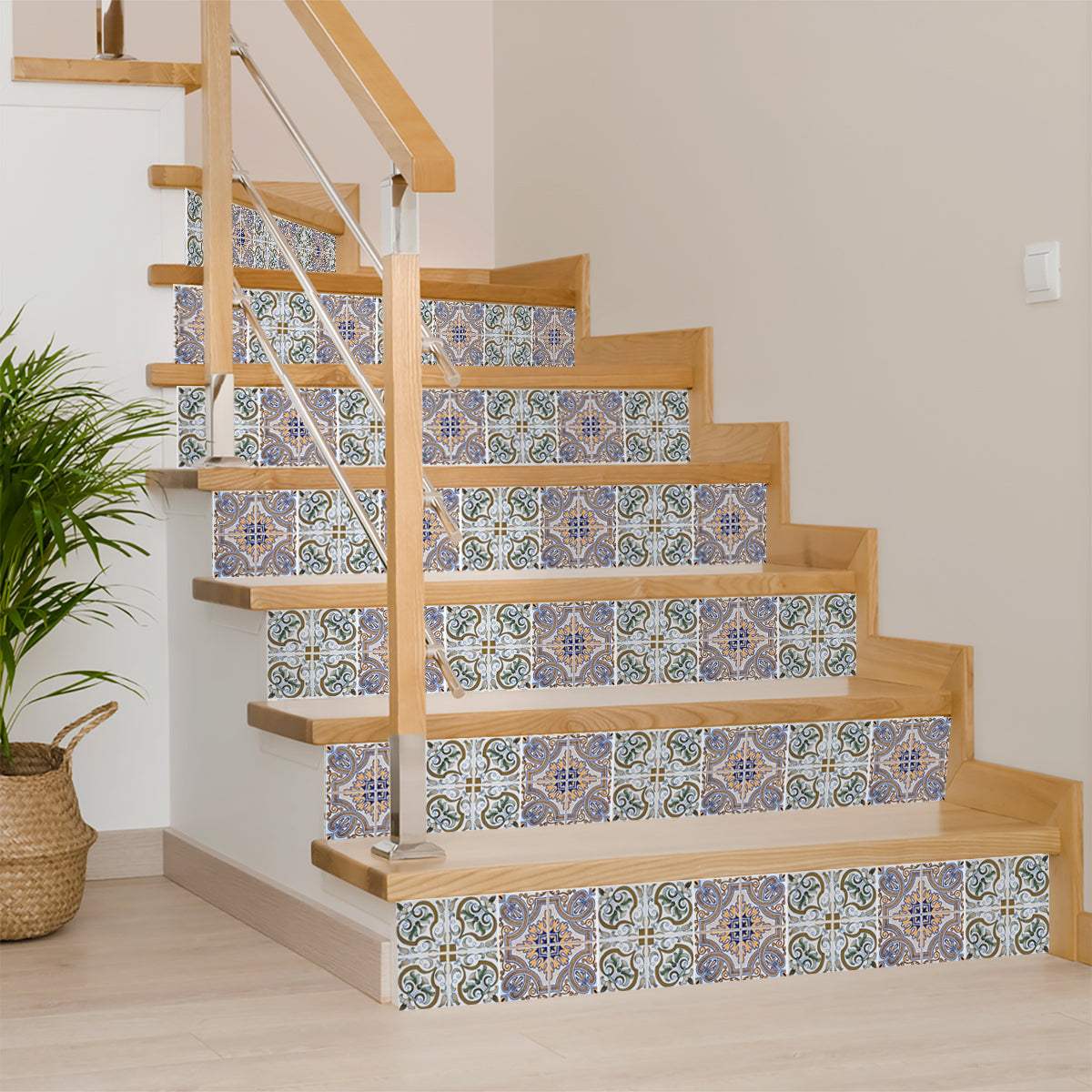 8" X 8" Muted Pastel Kyla Peel And Stick Tiles - Image 5