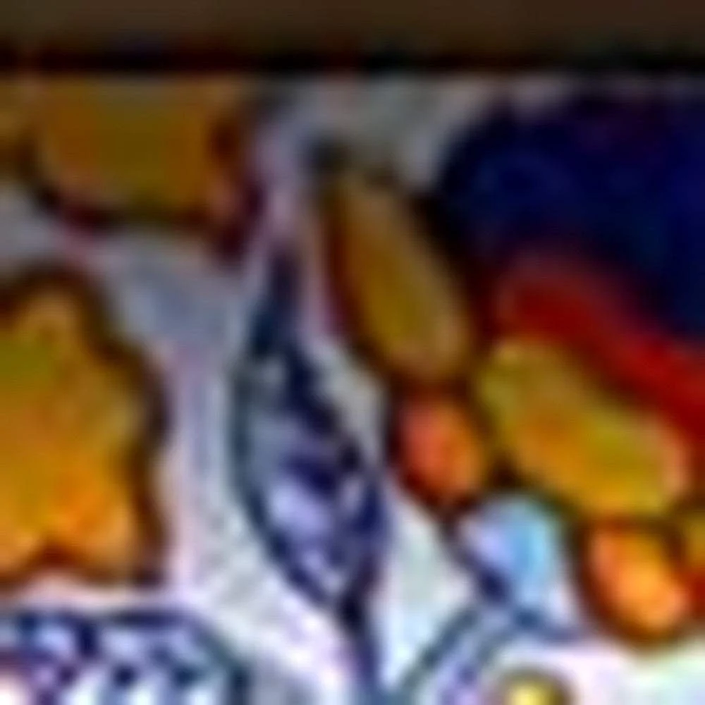 8" X 8" Orange Red And Blue Peel And Stick Removable Tiles - Image 3