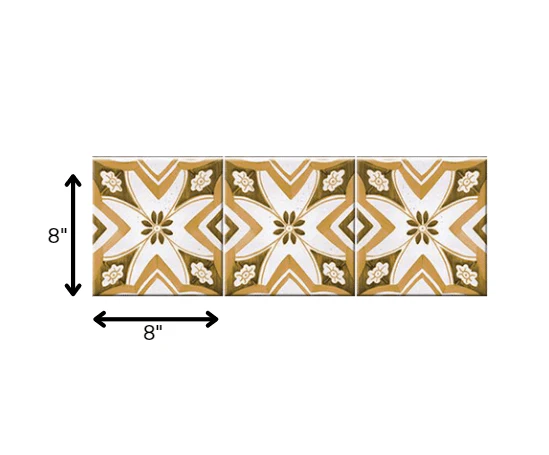 8" x 8" Papaya Peel and Stick Removable Tiles - Image 8