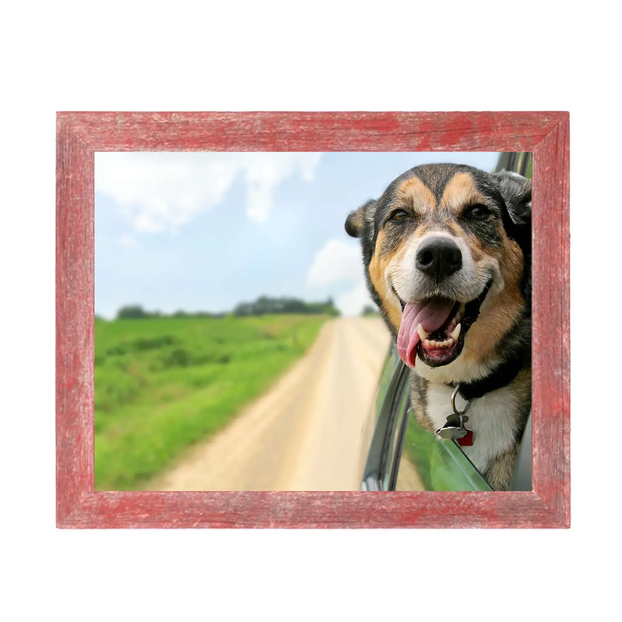 8” X 8” Rustic Farmhouse Espresso Wood Frame - Image 3