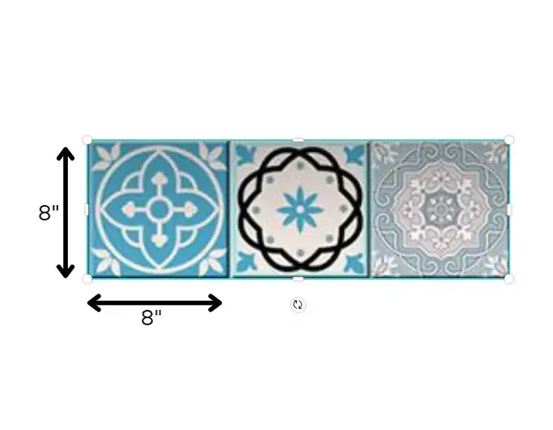 8" X 8" Sky Blue Mosaic Peel And Stick Removable Tiles - Image 9