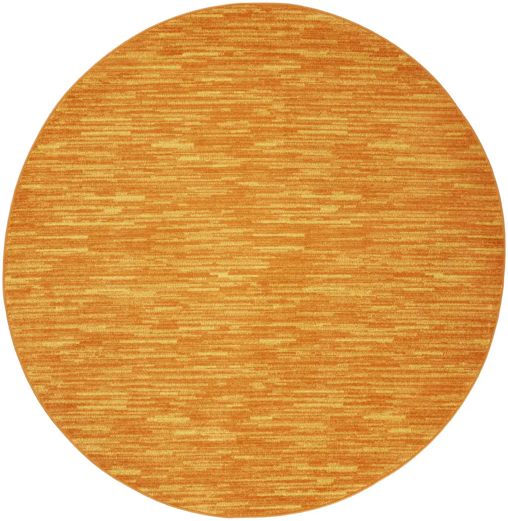 8' X 8' Sunburst Round Non Skid Indoor Outdoor Area Rug - Image 2