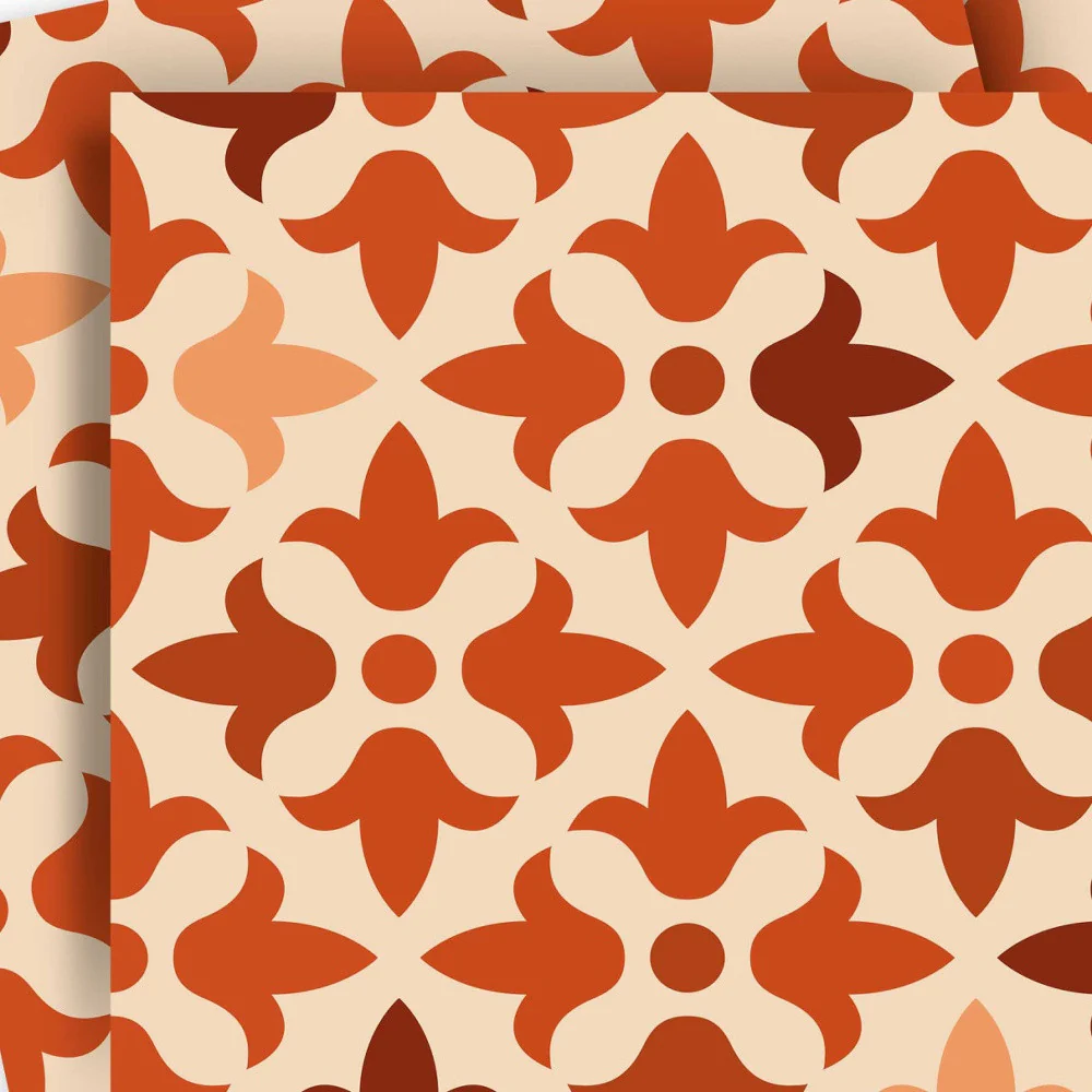 8" X 8" Terra Cotta Tango Peel and Stick Tiles - Image 2
