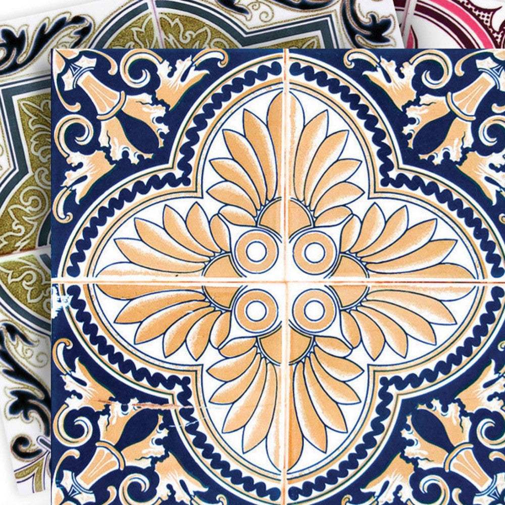 8" X 8" Vintage Multi Removable Peel and Stick Tiles - Image 3