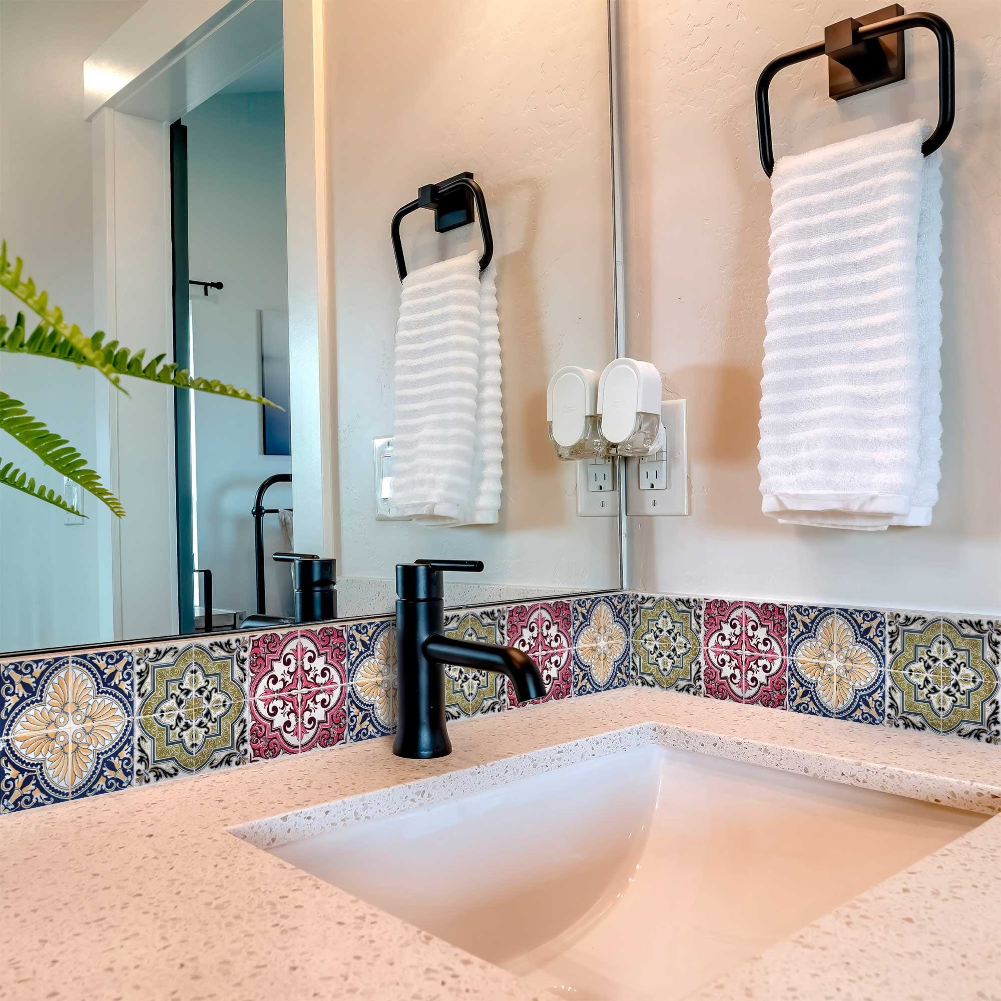 8" X 8" Vintage Multi Removable Peel and Stick Tiles - Image 6