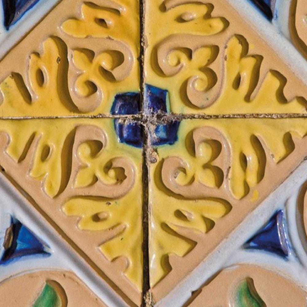 8" X 8" Yellow Blue Provence Peel and Stick Removable Tiles - Image 2