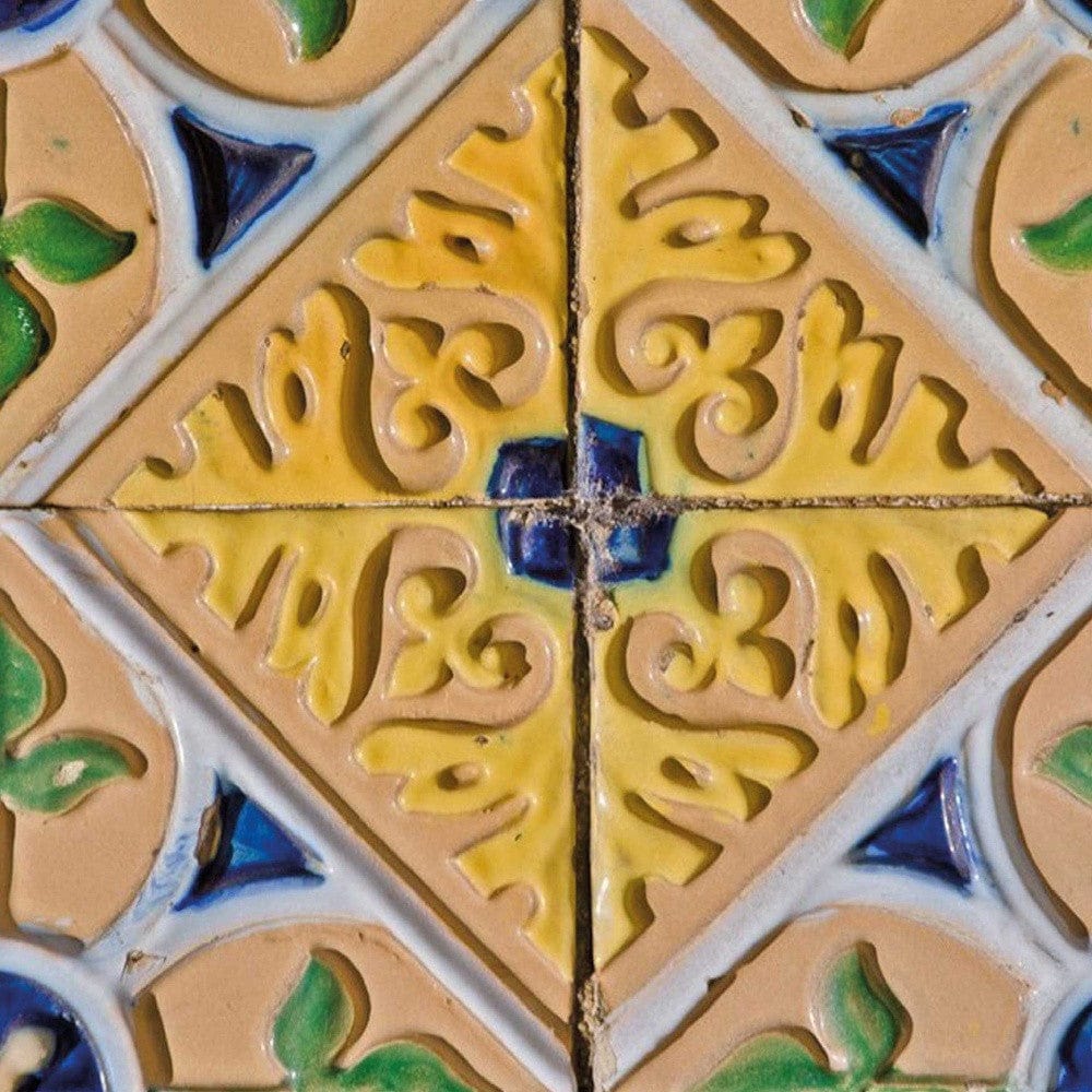 8" X 8" Yellow Blue Provence Peel and Stick Removable Tiles - Image 3