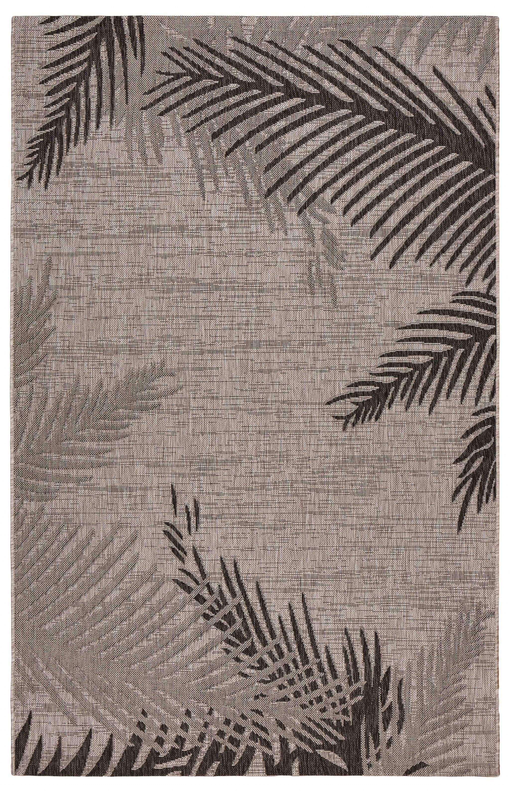 8' X 9' Beige Floral Indoor Outdoor Area Rug - Image 5