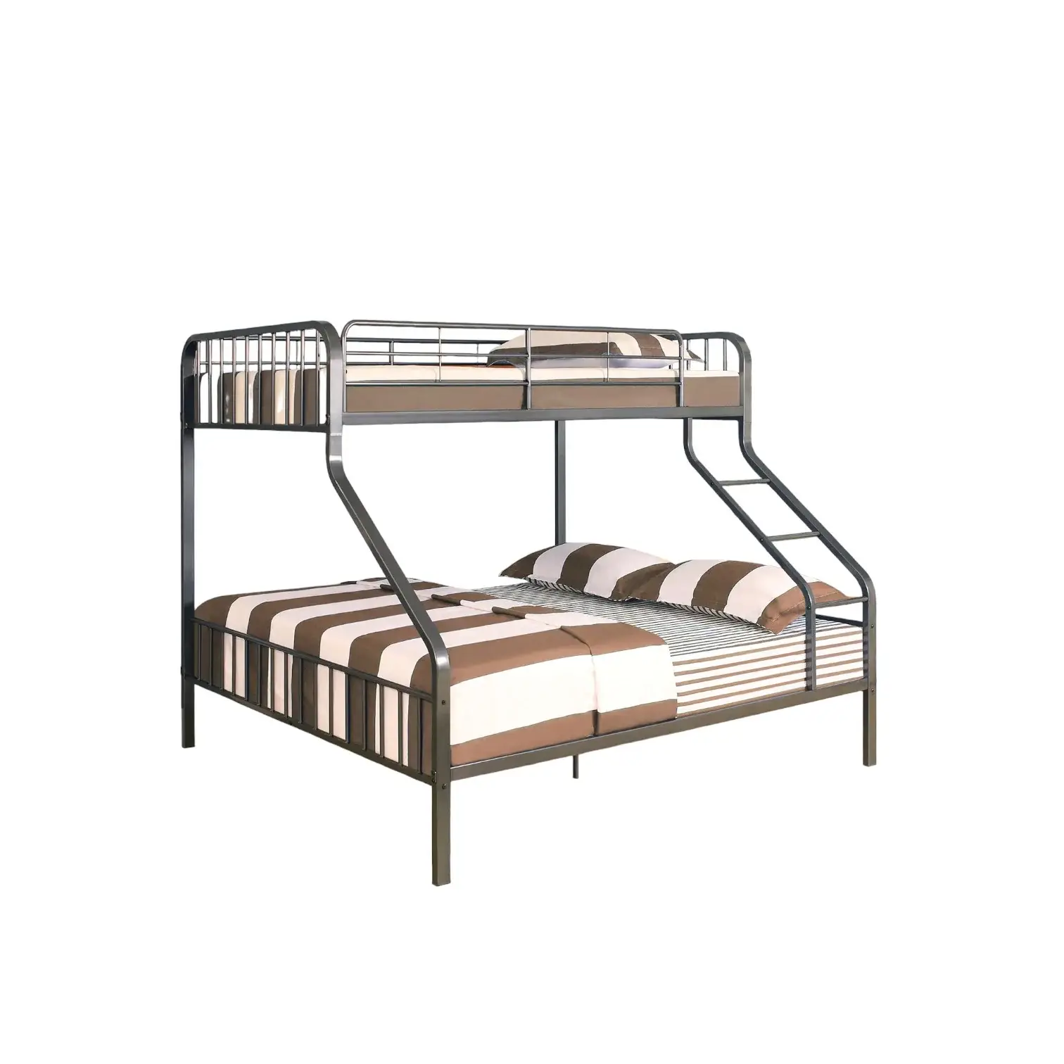 83" X 63" X 60" Gunmetal Twin Xl Over Queen Bunk Bed - Image 2