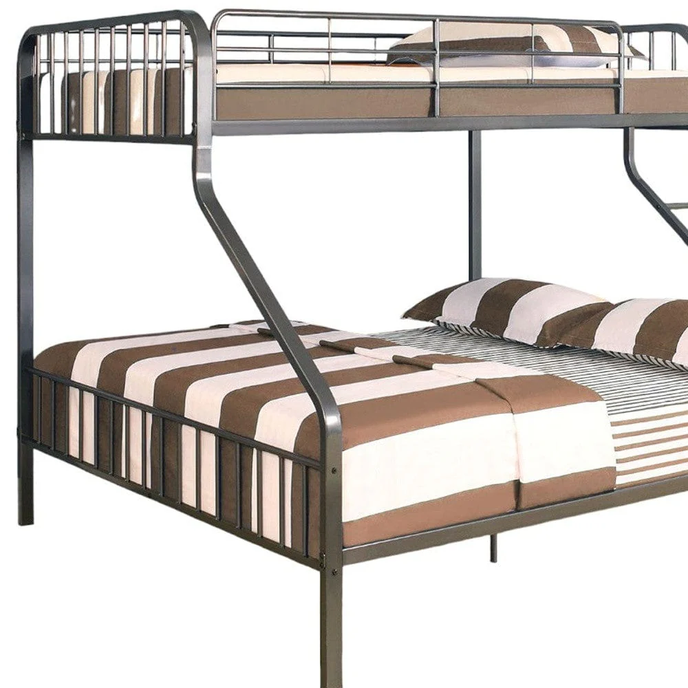 83" X 63" X 60" Gunmetal Twin Xl Over Queen Bunk Bed - Image 4