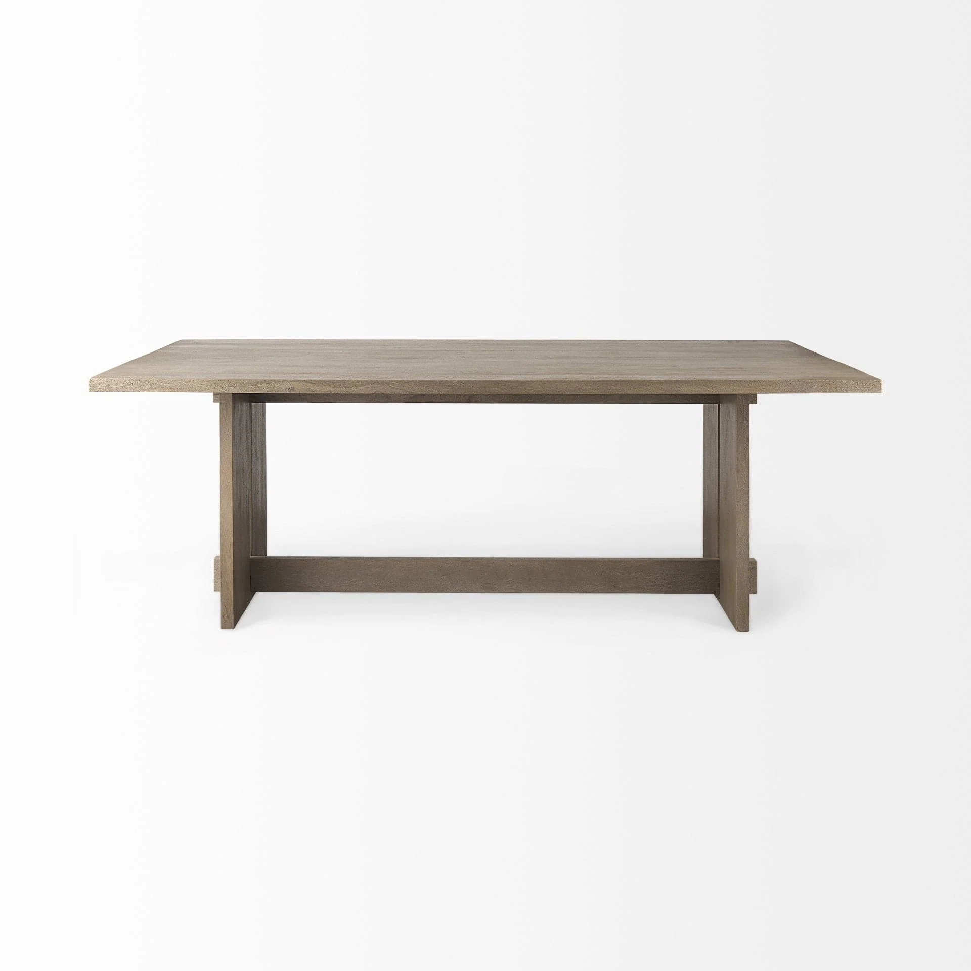 84" Taupe Dining Table - Image 3