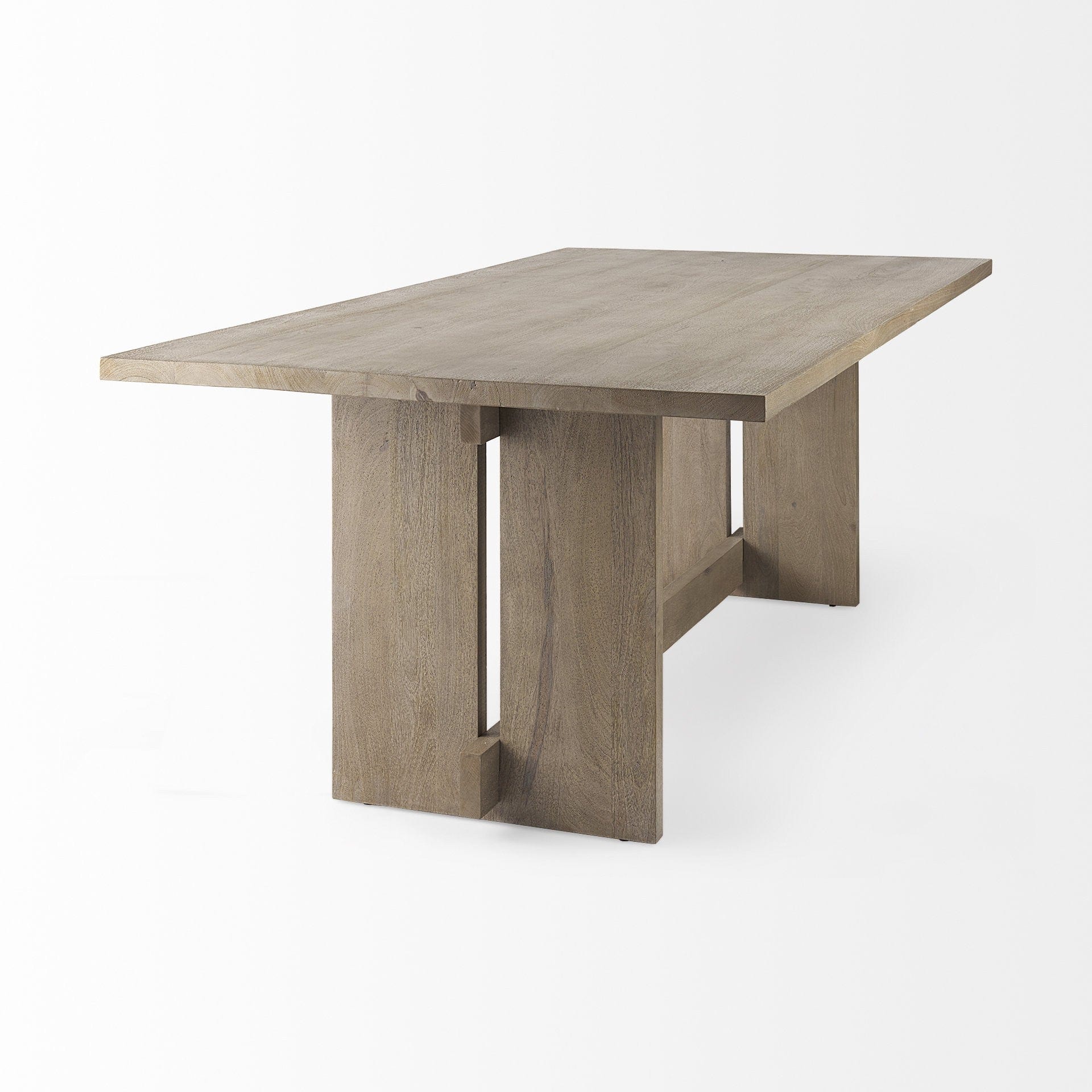 84" Taupe Dining Table - Image 5