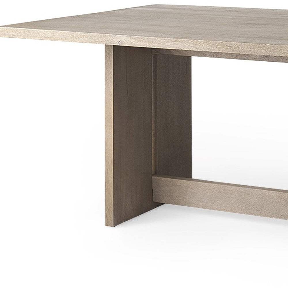84" Taupe Dining Table - Image 7