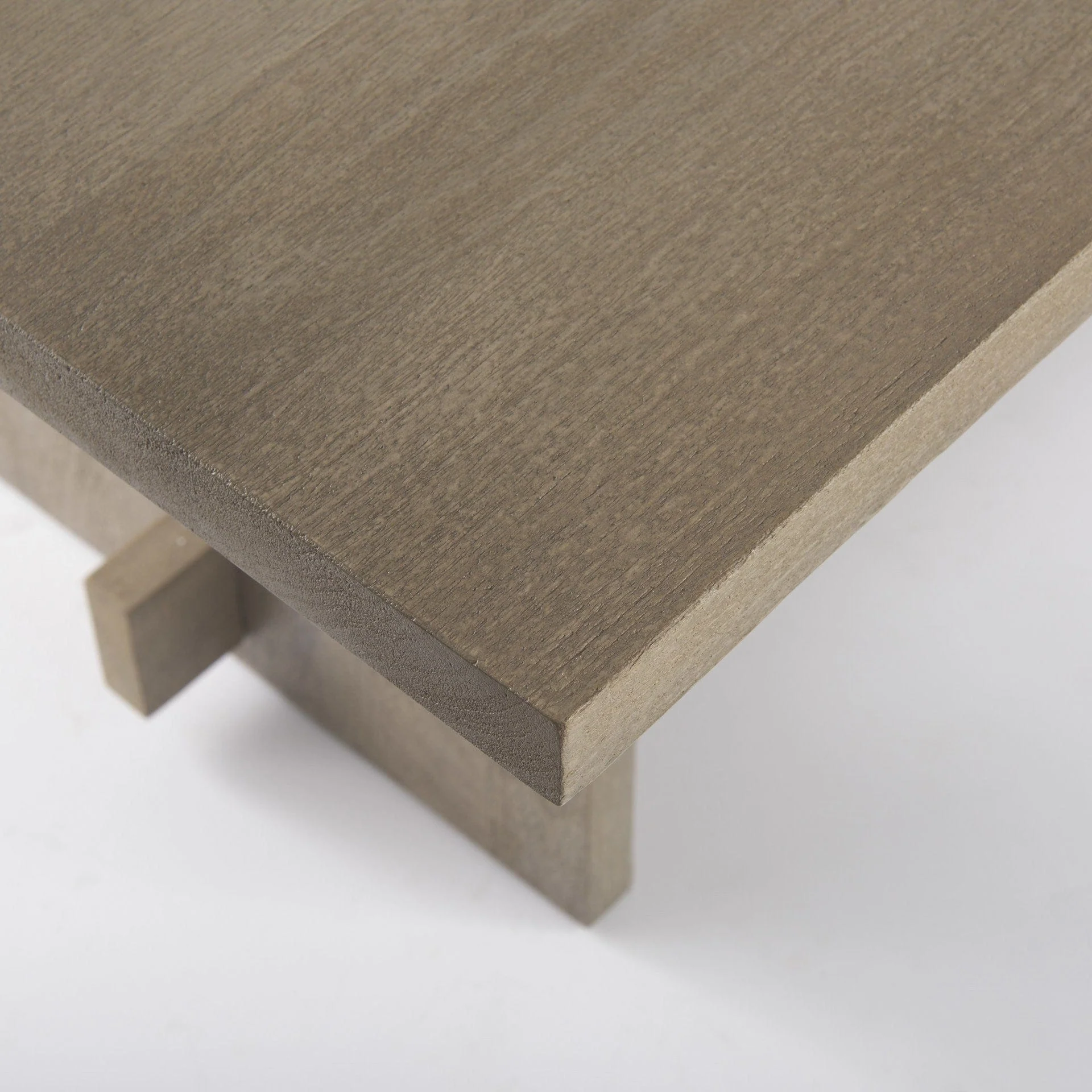 84" Taupe Dining Table - Image 8