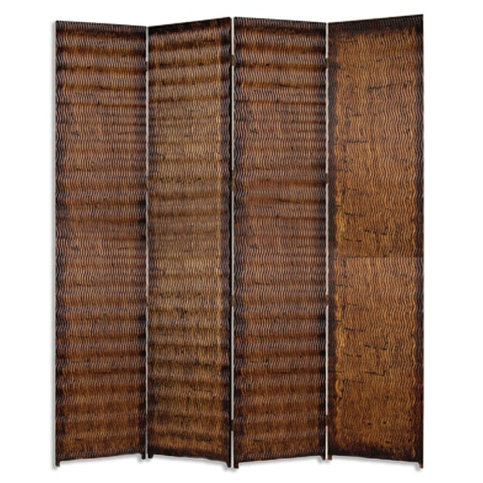 84" X 84" Brown Wood  Screen - Image 2