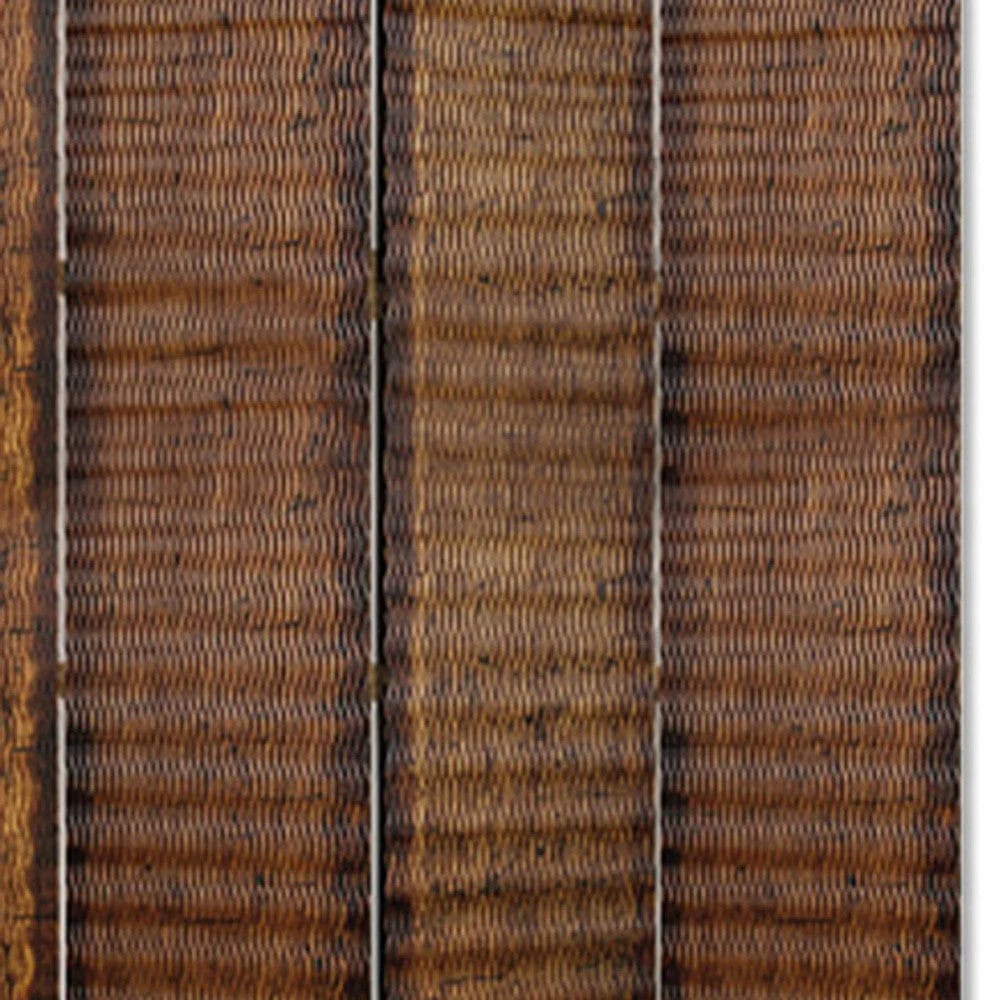 84" X 84" Brown Wood  Screen - Image 4