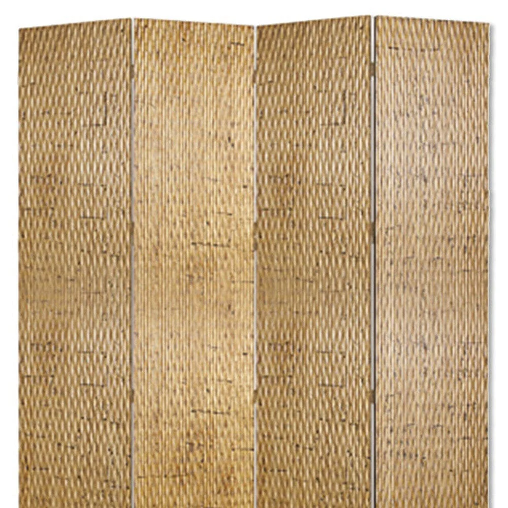 84" X 84" Gold Wood  Screen - Image 3