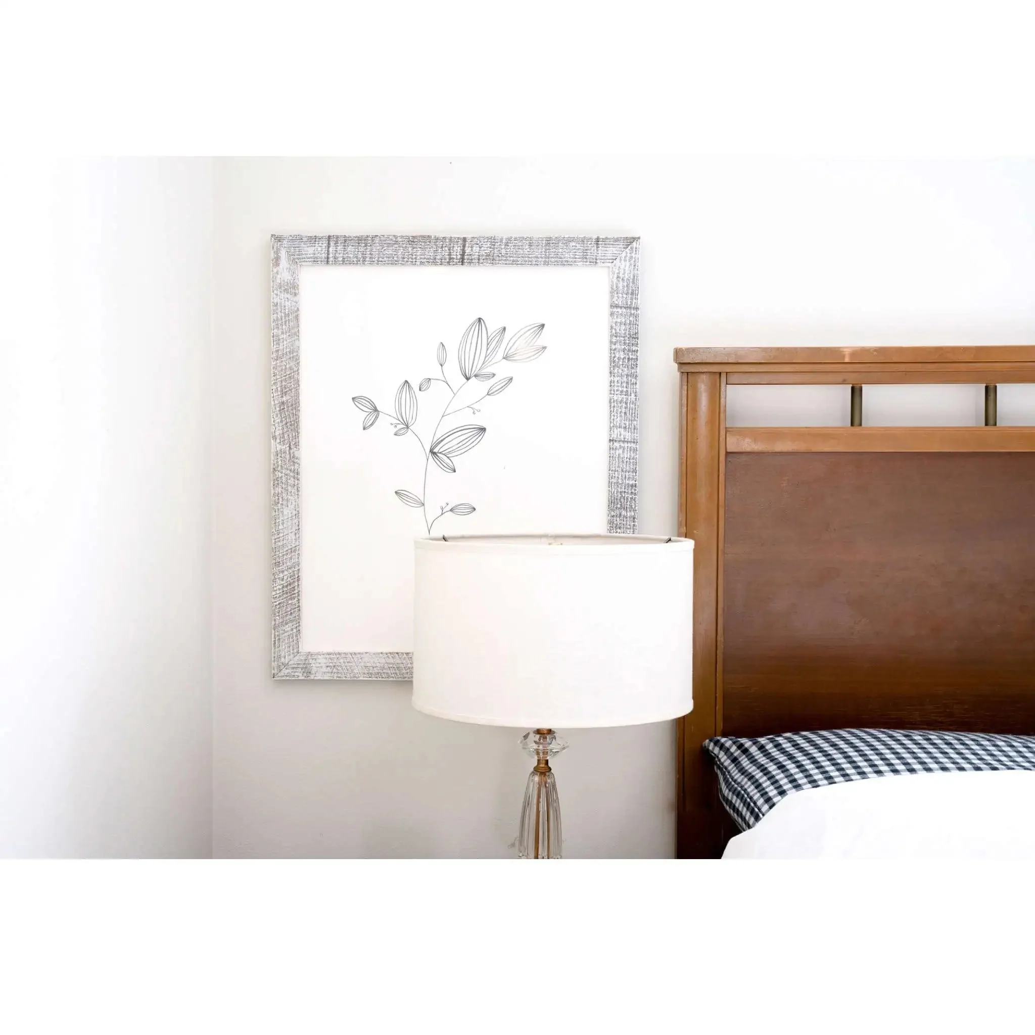 8"X9" Rustic White Washed Grey Picture Frame - Image 5