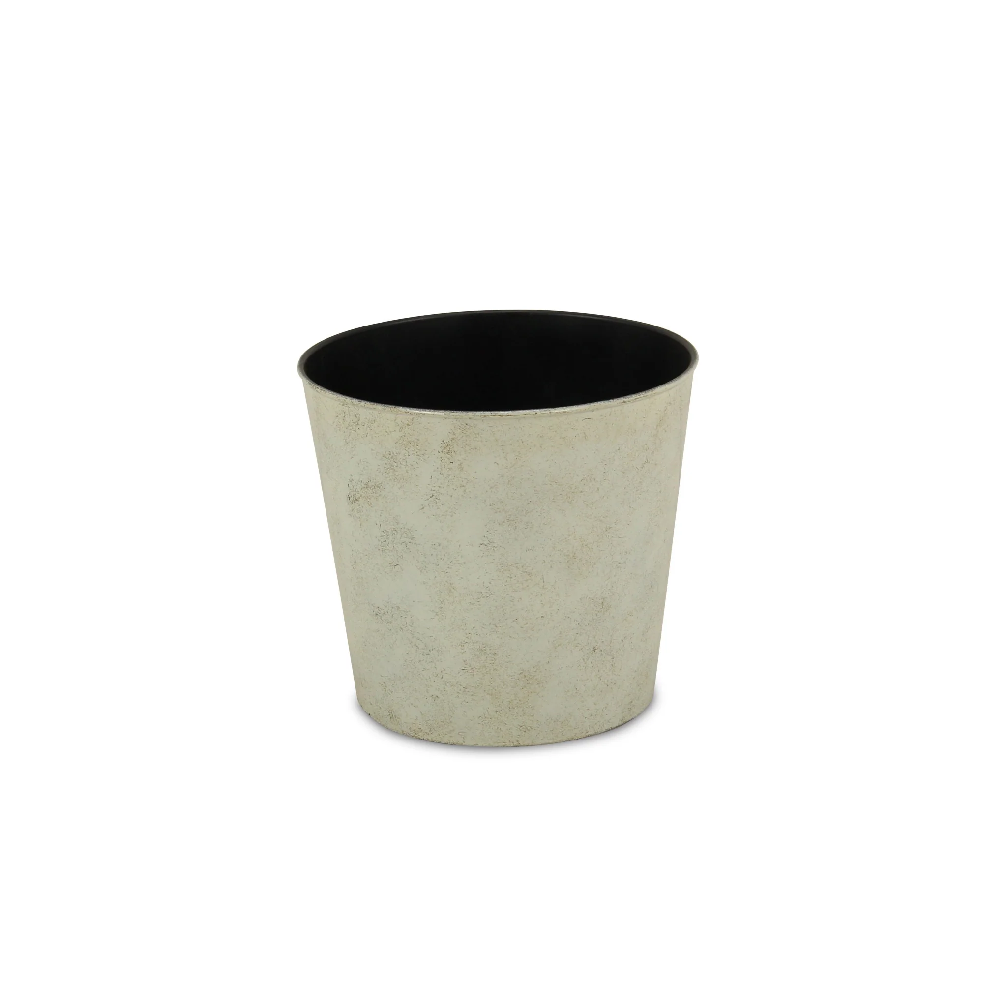 9" Gray Recycled Plastic Indoor Outdoor Round Nursery Pot - Image 2