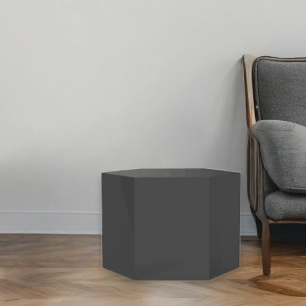 9" Gray Wood End Table - Image 2