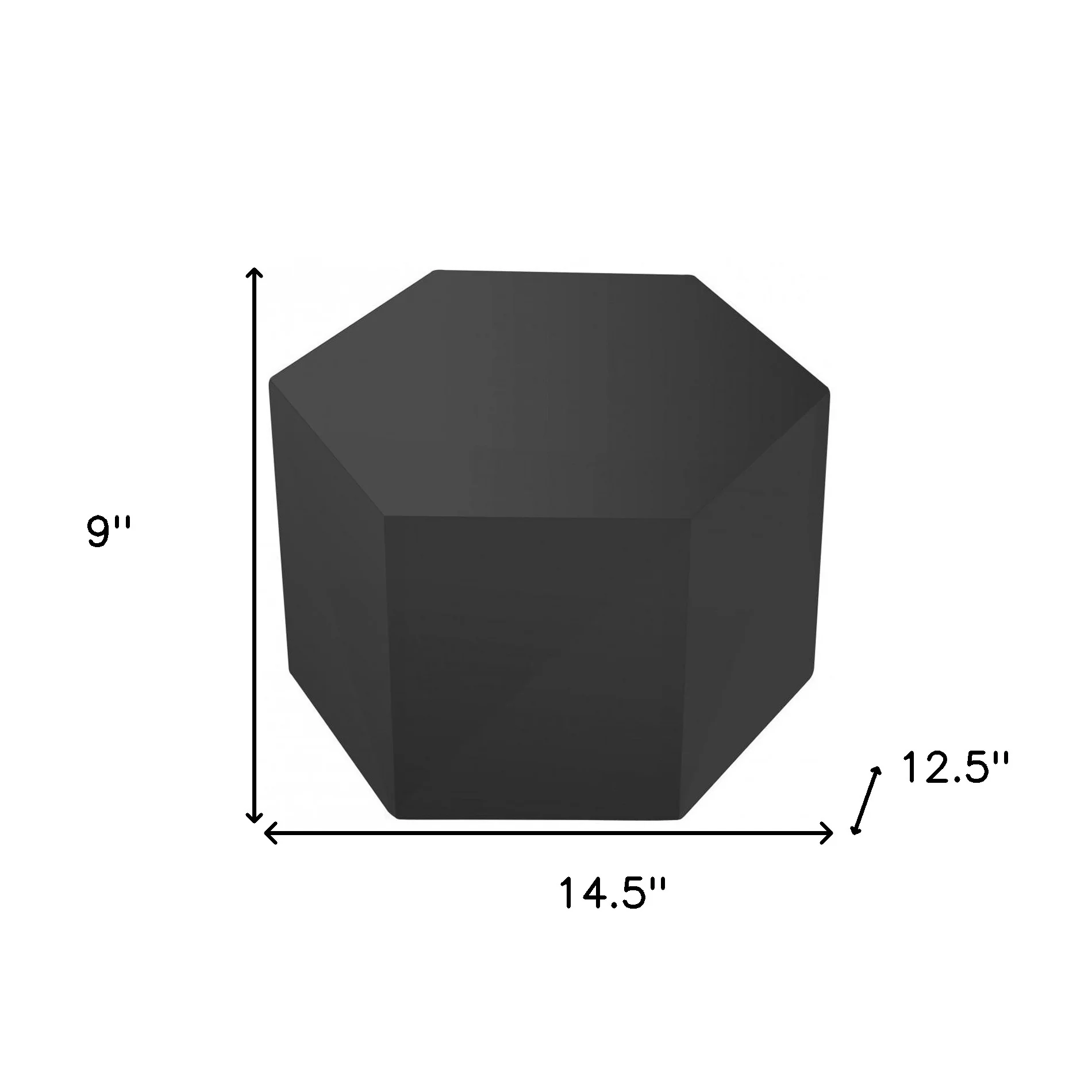 9" Gray Wood End Table - Image 5