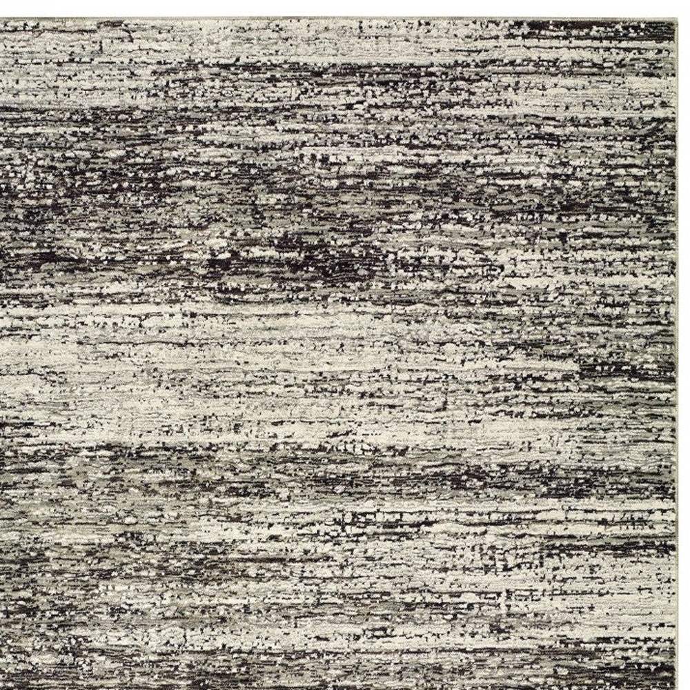 9' X 12' Ash And Slate Abstract Area Rug - Image 3