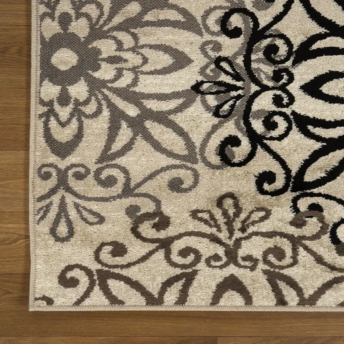 9' X 12' Beige Medallion Power Loom Stain Resistant Area Rug - Image 2
