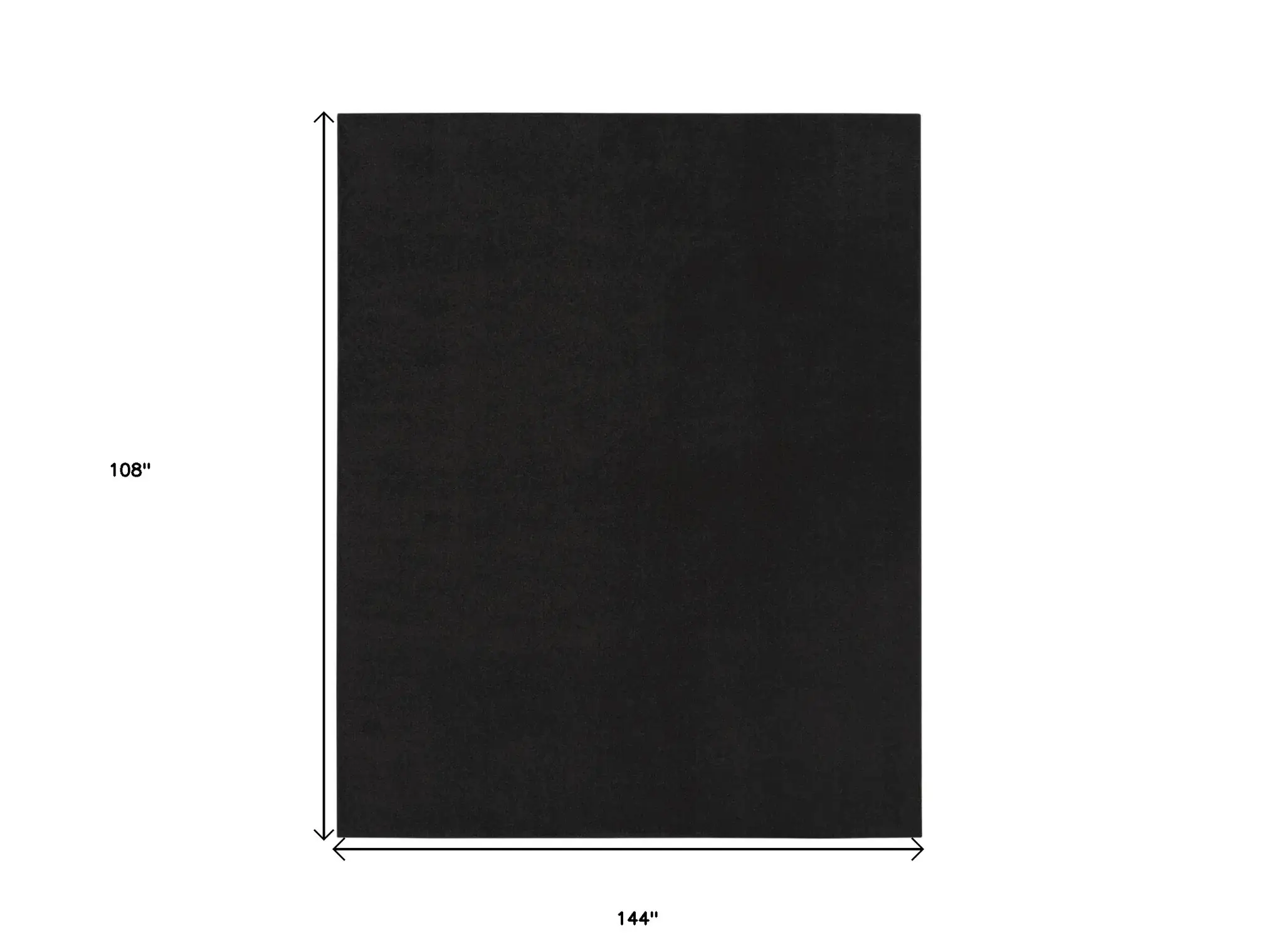 9' X 12' Black Stain Resistant Indoor Outdoor Area Rug - Image 9