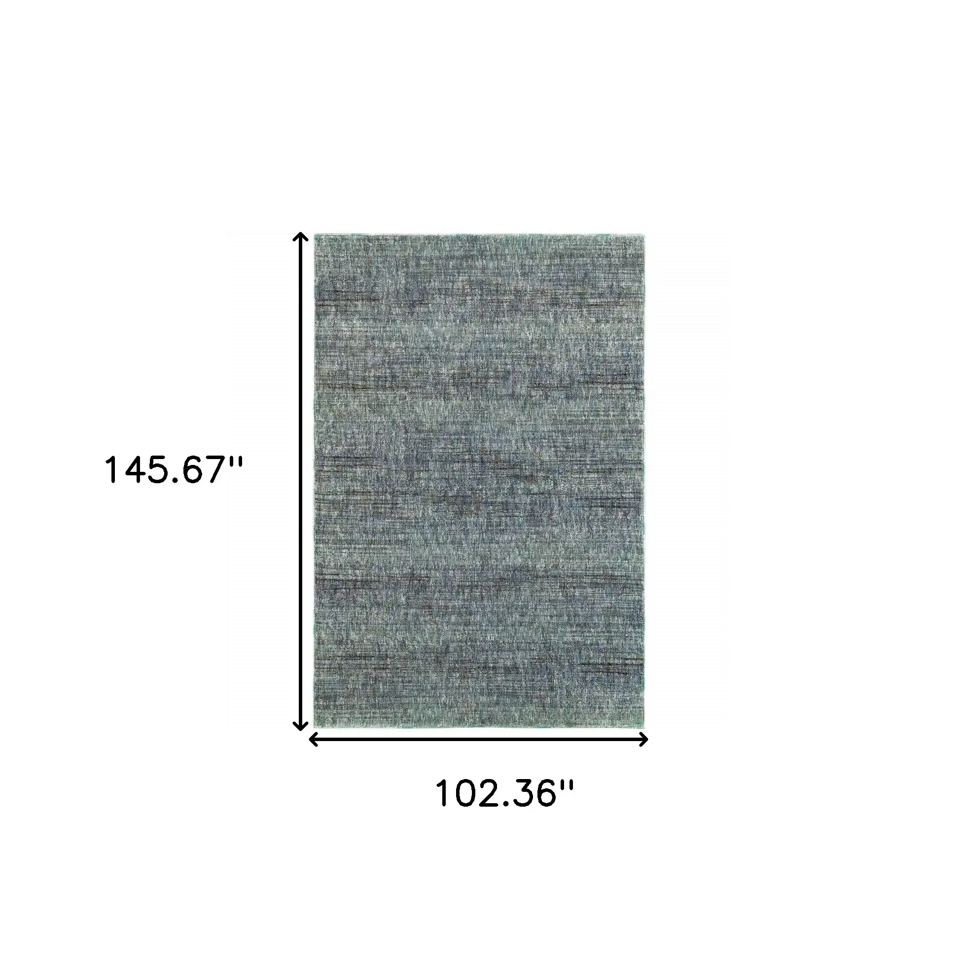 9' X 12' Blue and Gray Power Loom Area Rug - Image 3