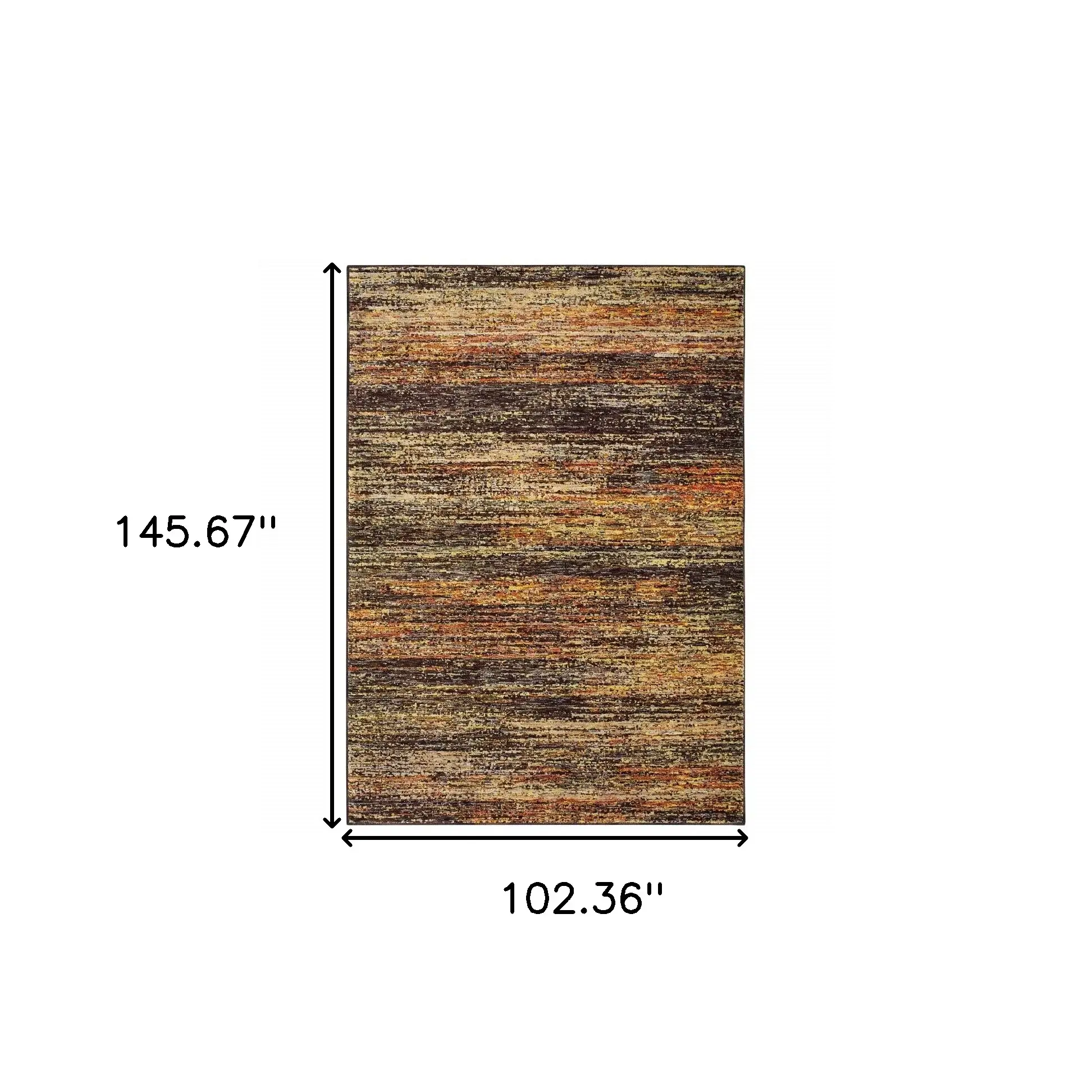 9' X 12' Gold And Slate Abstract Area Rug - Image 3