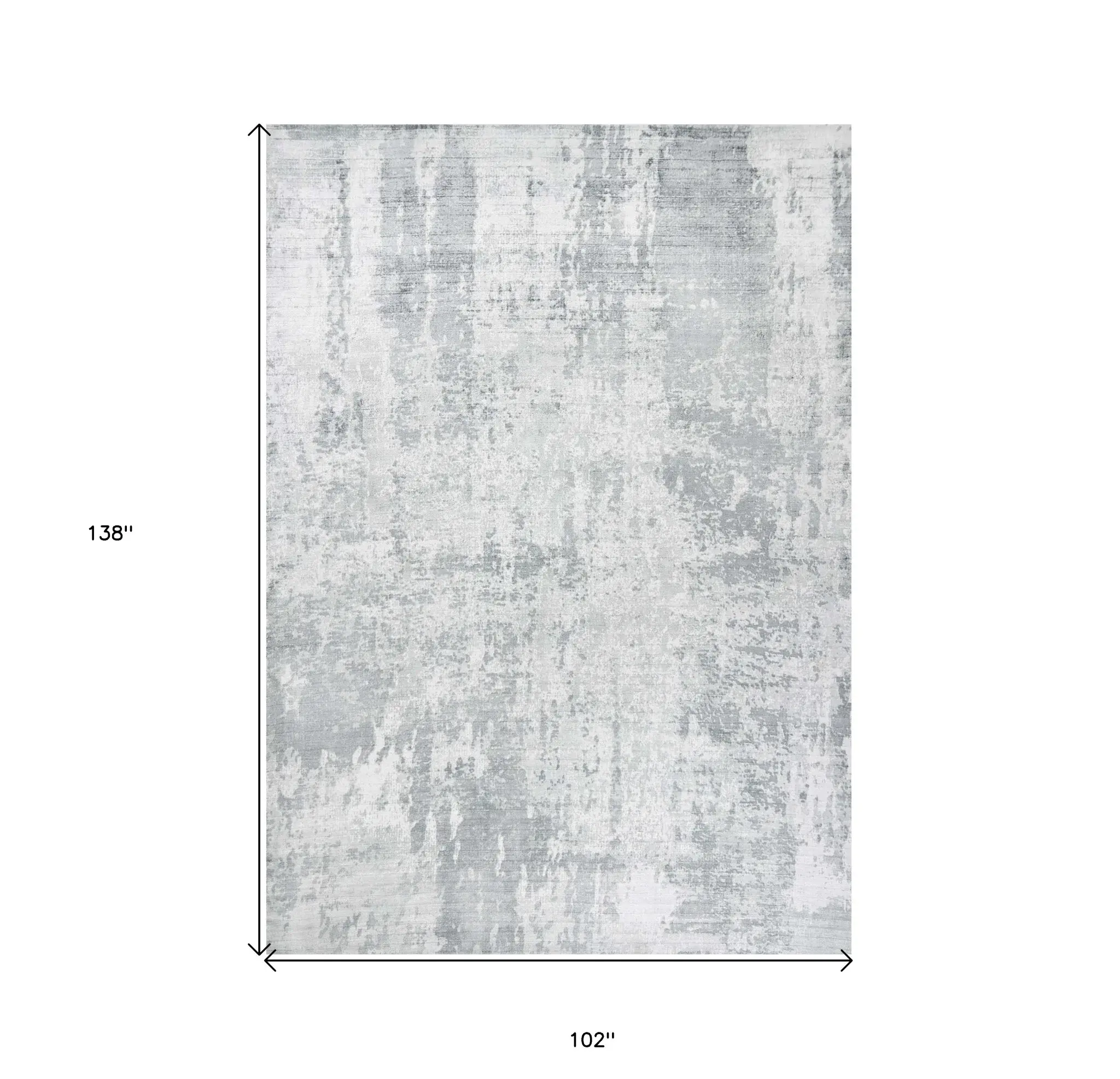 9' X 12' Gray Abstract Hand Loomed Area Rug - Image 3