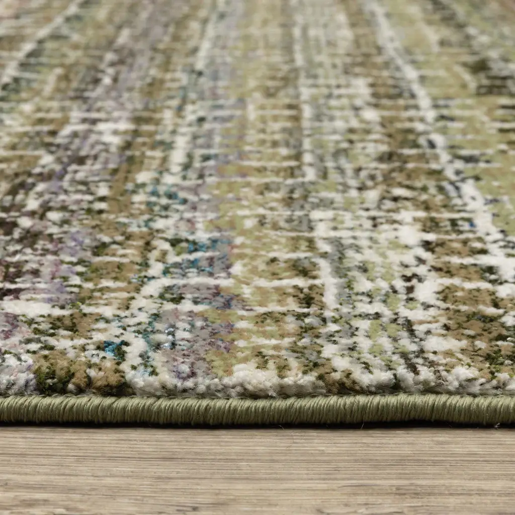 9' X 12' Gray and Ivory Abstract Power Loom Area Rug - Image 6