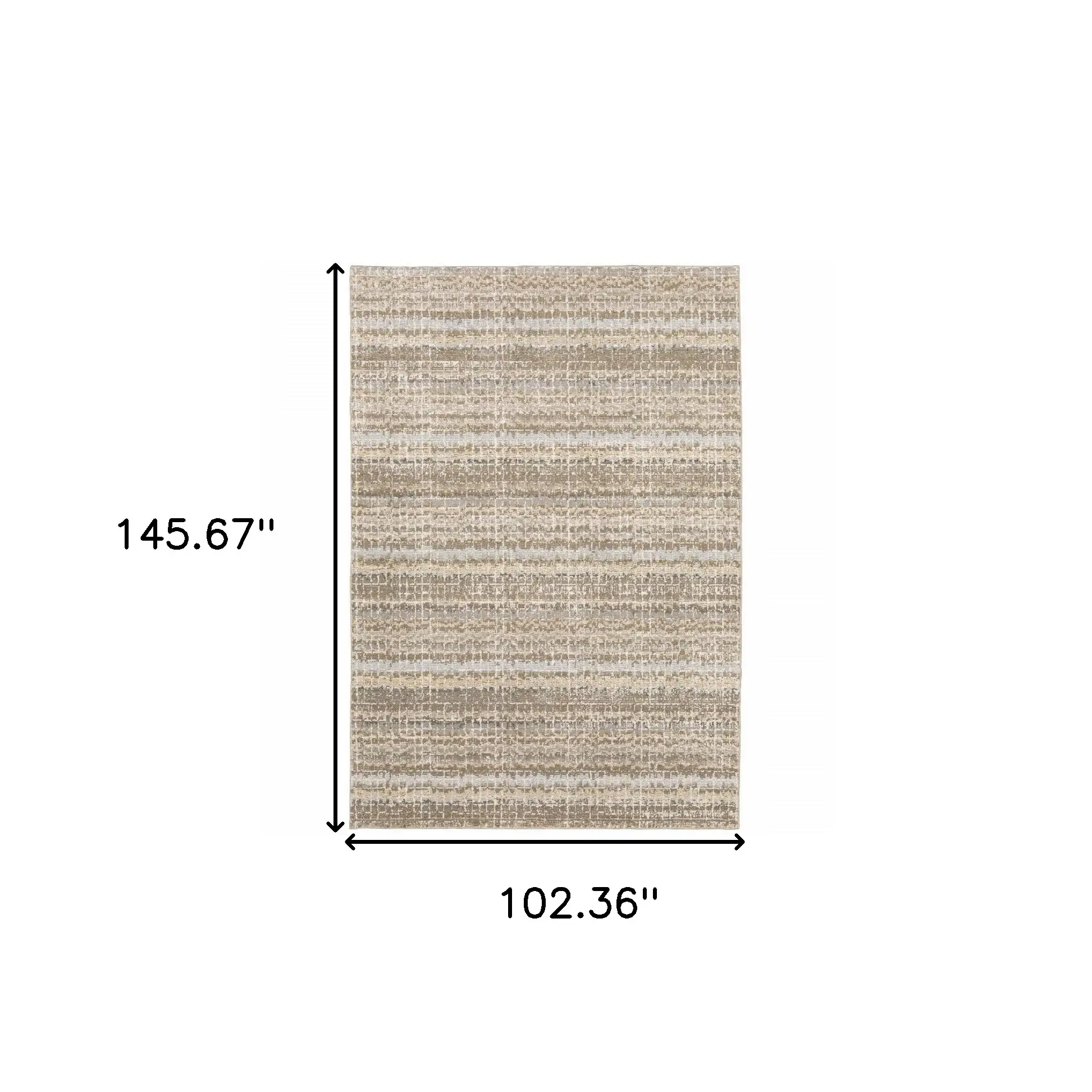 9' X 12' Gray and Ivory Abstract Power Loom Area Rug - Image 3