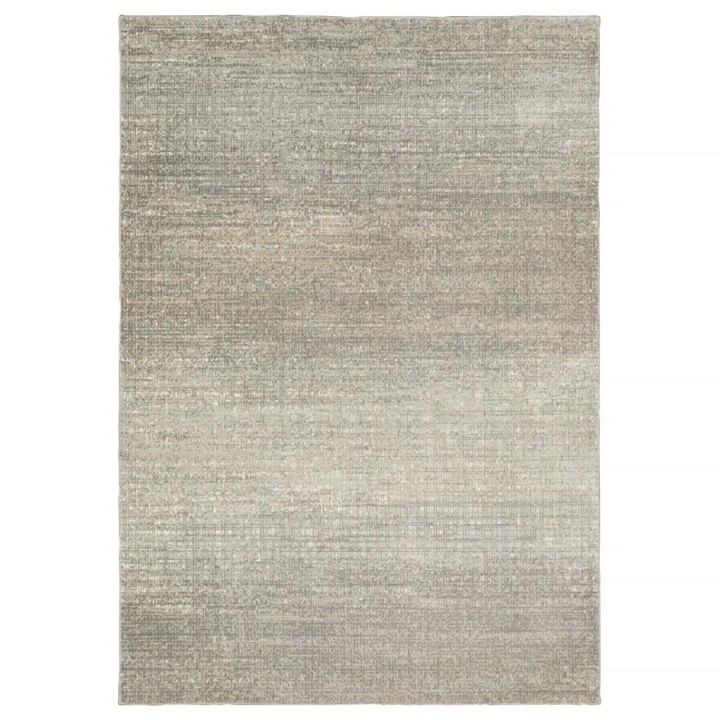 9' X 12' Gray Green Abstract Confetti Indoor Area Rug