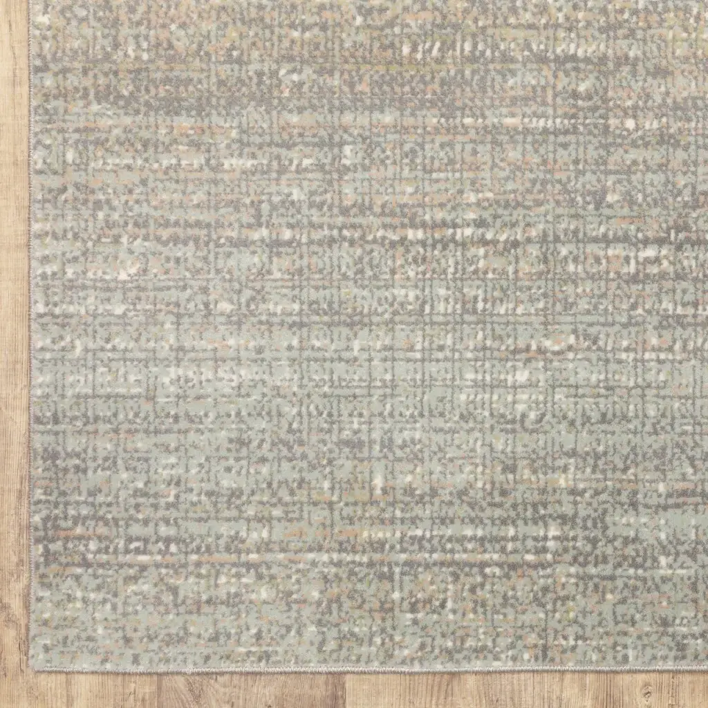 9' X 12' Gray Green Abstract Confetti Indoor Area Rug - Image 6